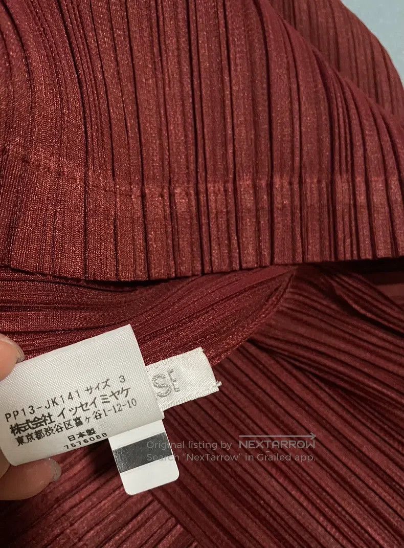 Issey Miyake Issey Miyake Burgundy Top Size L / US 10 / IT 46 - 5 Thumbnail