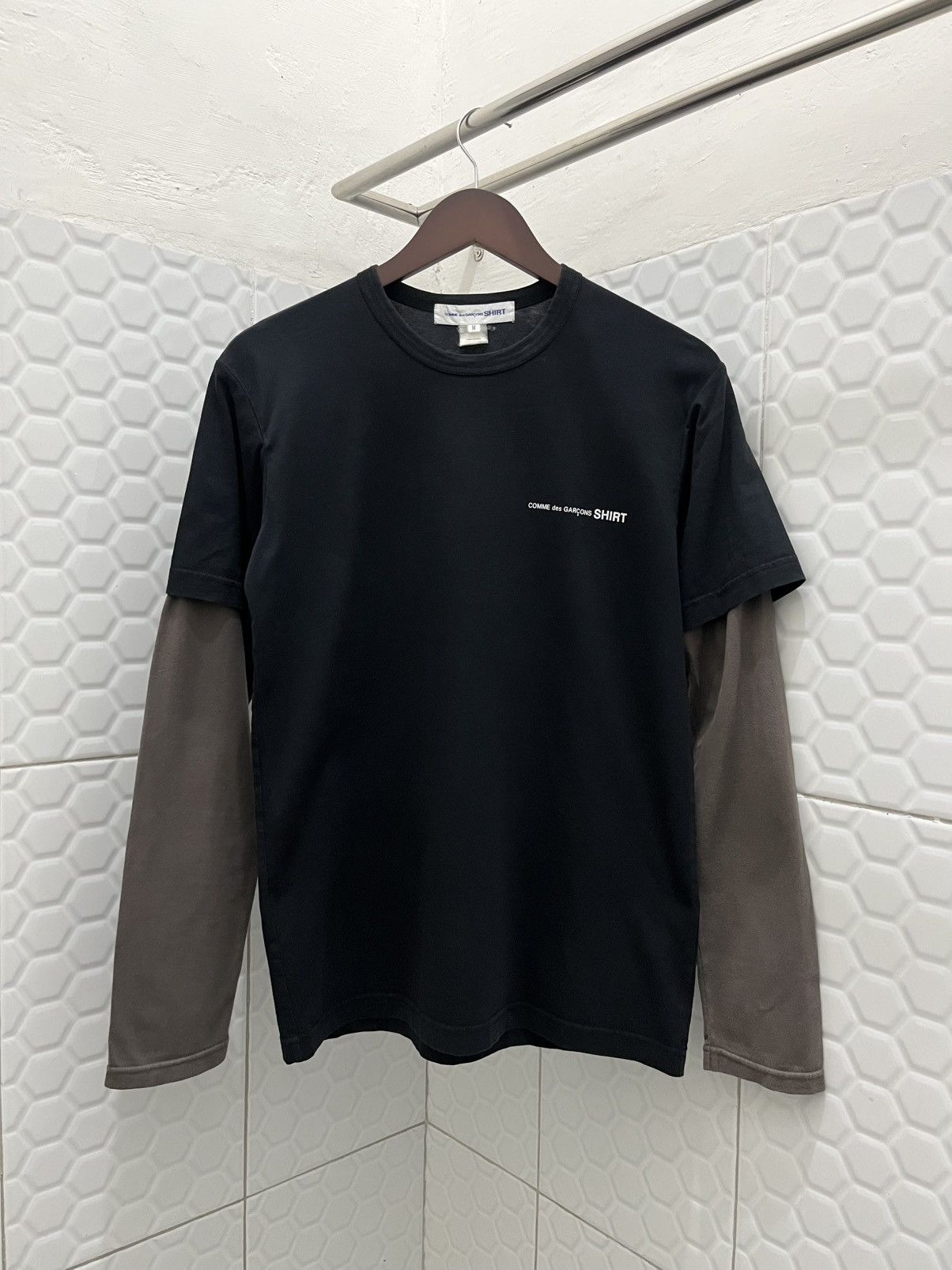 Comme des Garcons Homme Comme Des Garcons Double Layer Longsleeve Size US M / EU 48-50 / 2 - 1 Thumbnail
