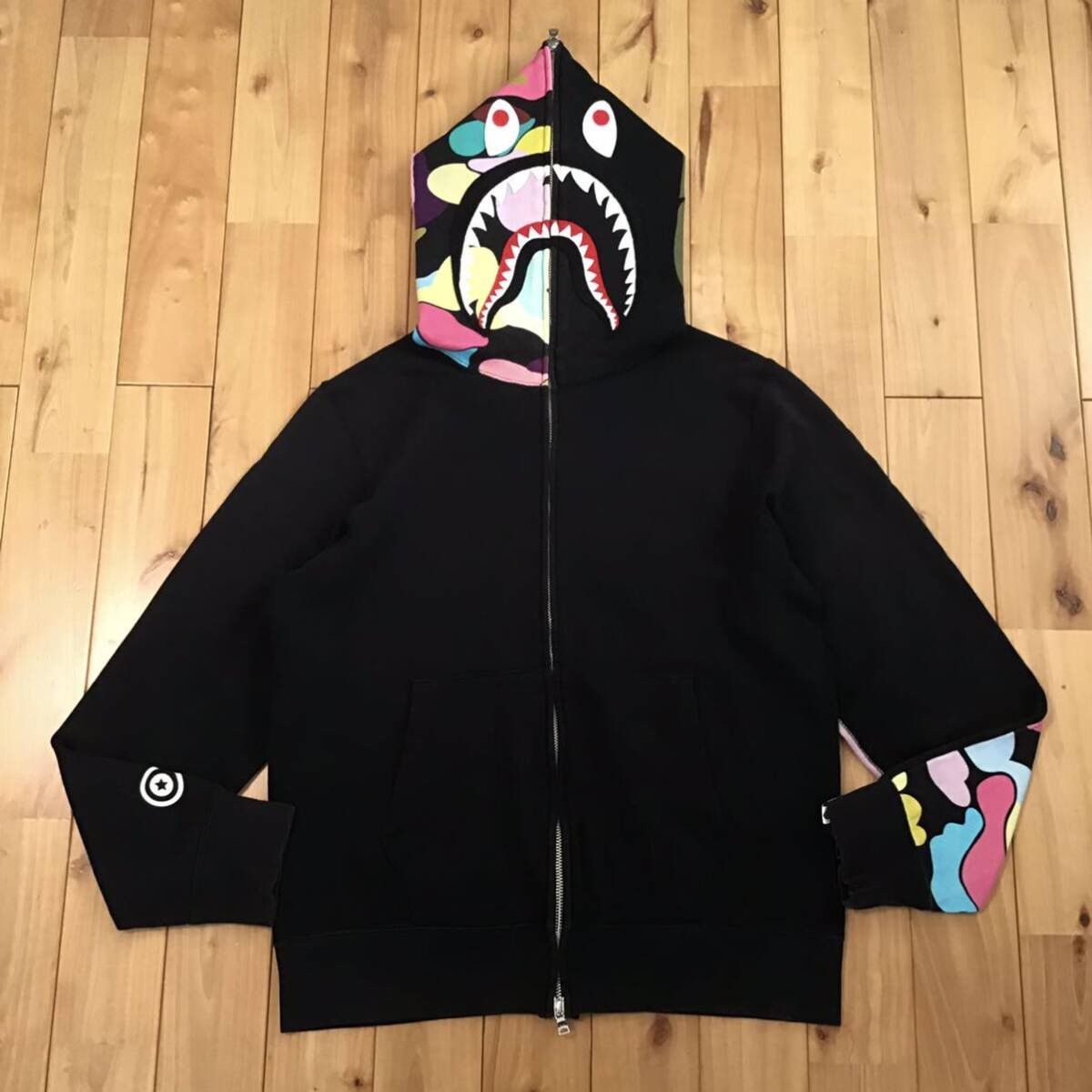 Bape camo and black hoodie best sale