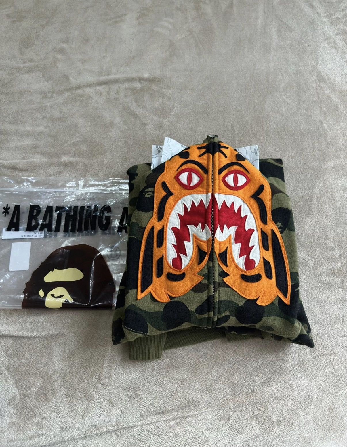 Bape BAPE Tiger Head Camo Hoodie K5 Size US XL / EU 56 / 4 - 8 Thumbnail