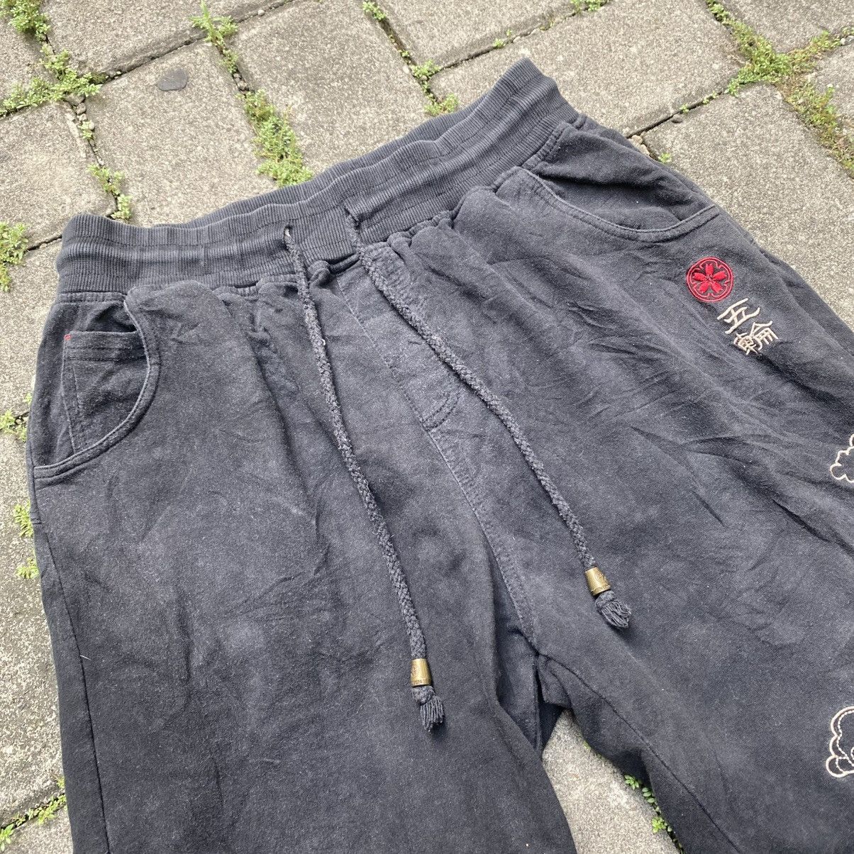 Japanese Brand 2000s Nippon Blue Karakuri Style Shorts Pants Size US 26 / EU 42 - 3 Thumbnail