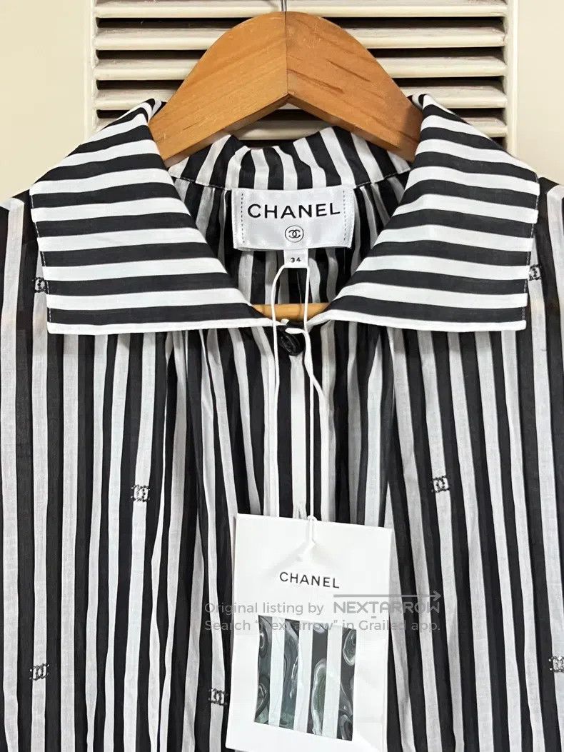 Chanel Chanel 24M Beach Series Striped Shirt Skirt Size XXS / US 00 / IT 34 - 3 Thumbnail