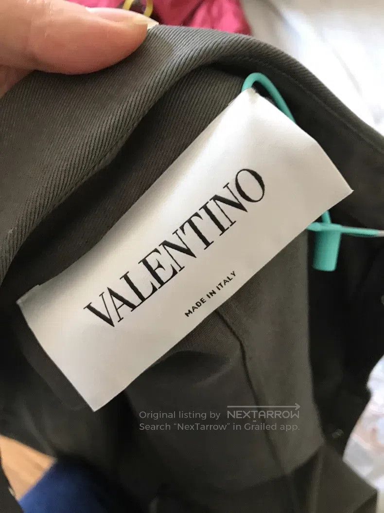 Valentino Valentino Heavy Butterfly Embroidered Denim Short Sleeve Size US M / EU 48-50 / 2 - 6 Thumbnail