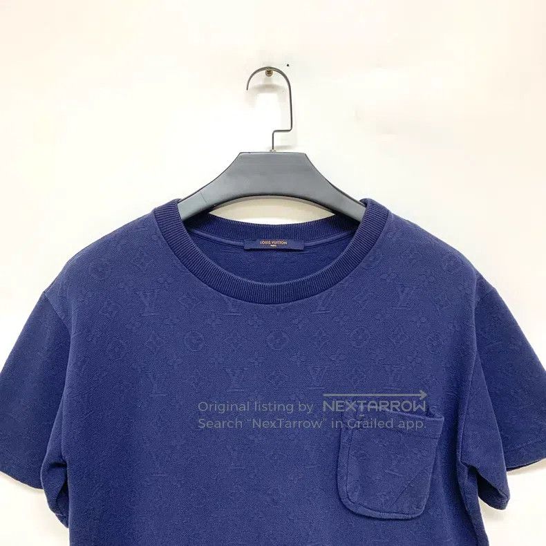 Louis Vuitton Louis Vuitton Dark blue navy blue full print short sleeves Size US M / EU 48-50 / 2 - 3 Thumbnail