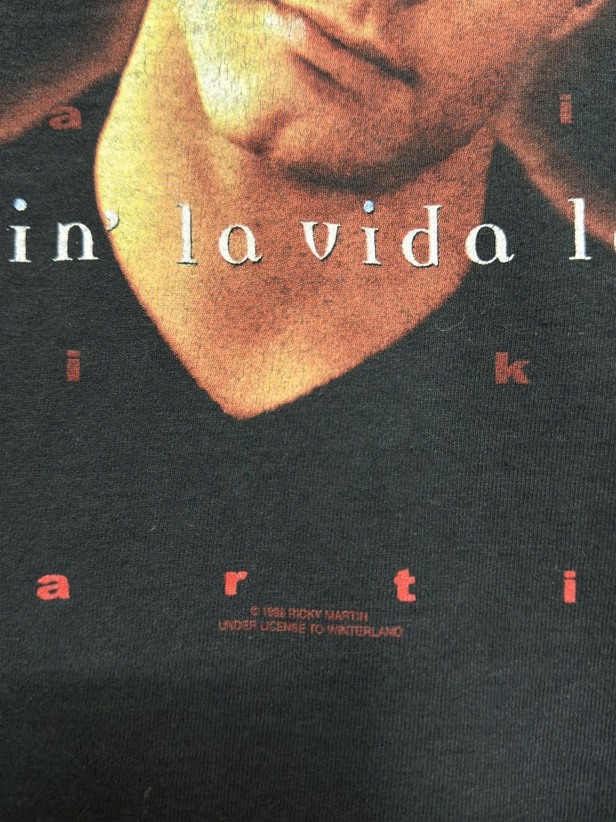 Band Tees 1999 Ricky Martin Livin La Vida Loca Tour Tee Size US XS / EU 42 / 0 - 6 Thumbnail