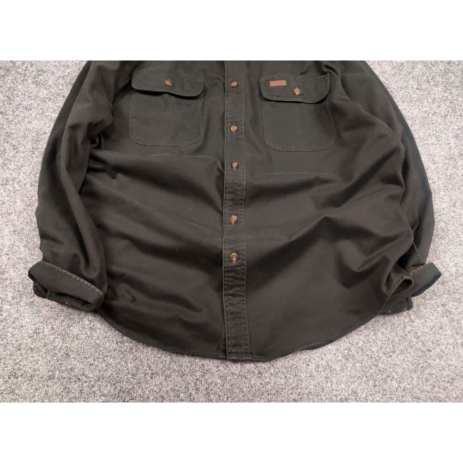 Carhartt VINTAGE Carhartt Canvas Baggy Button Shirt USA Style Shirt Men L Green 90s Outdoor Retro Size US L / EU 52-54 / 3 - 5 Thumbnail