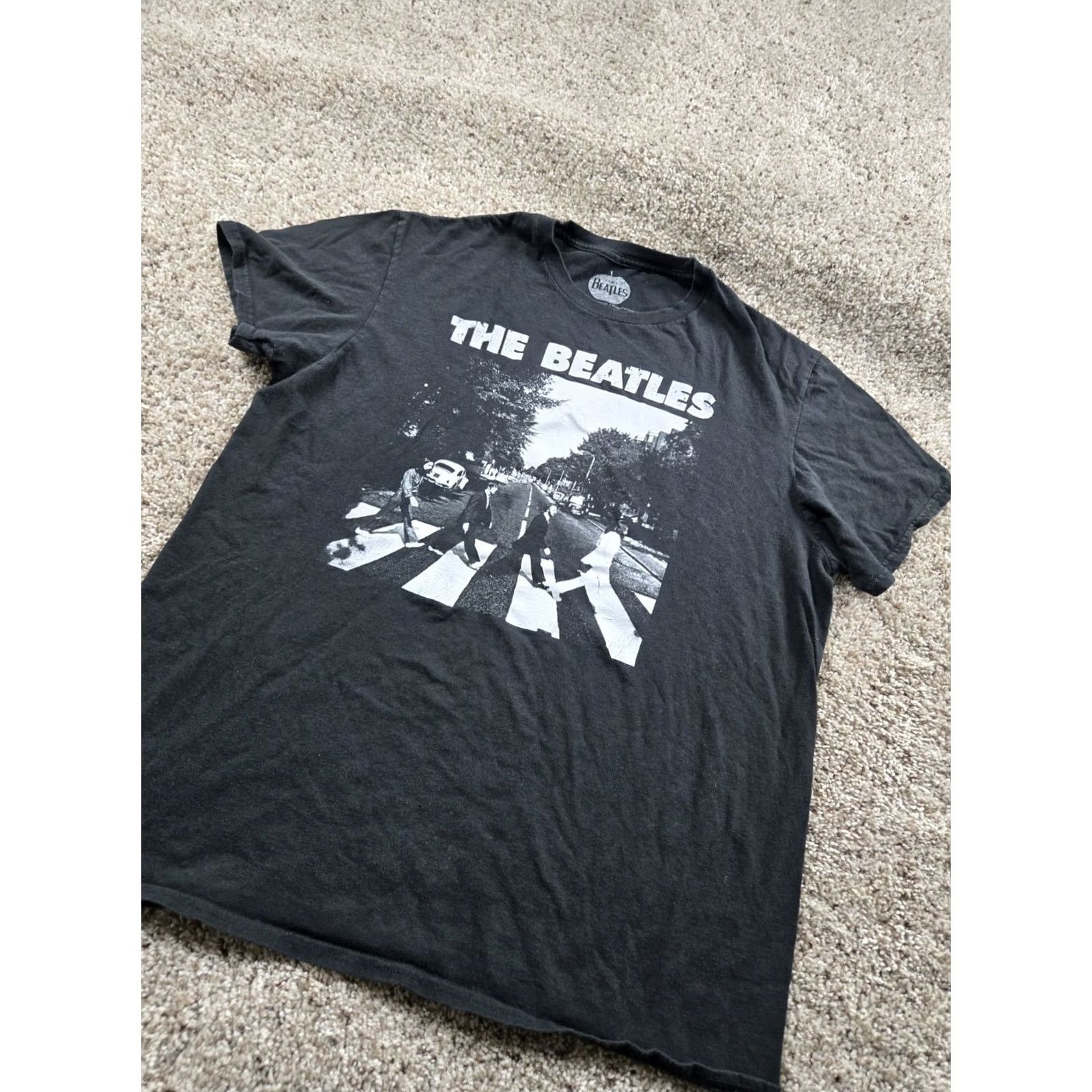 Apple The Beatles Shirt Large Mens Black Short Sleeve Abbey Road Apple T-Shirt Band Music Rock Cotton Blend Size US L / EU 52-54 / 3 - 3 Thumbnail