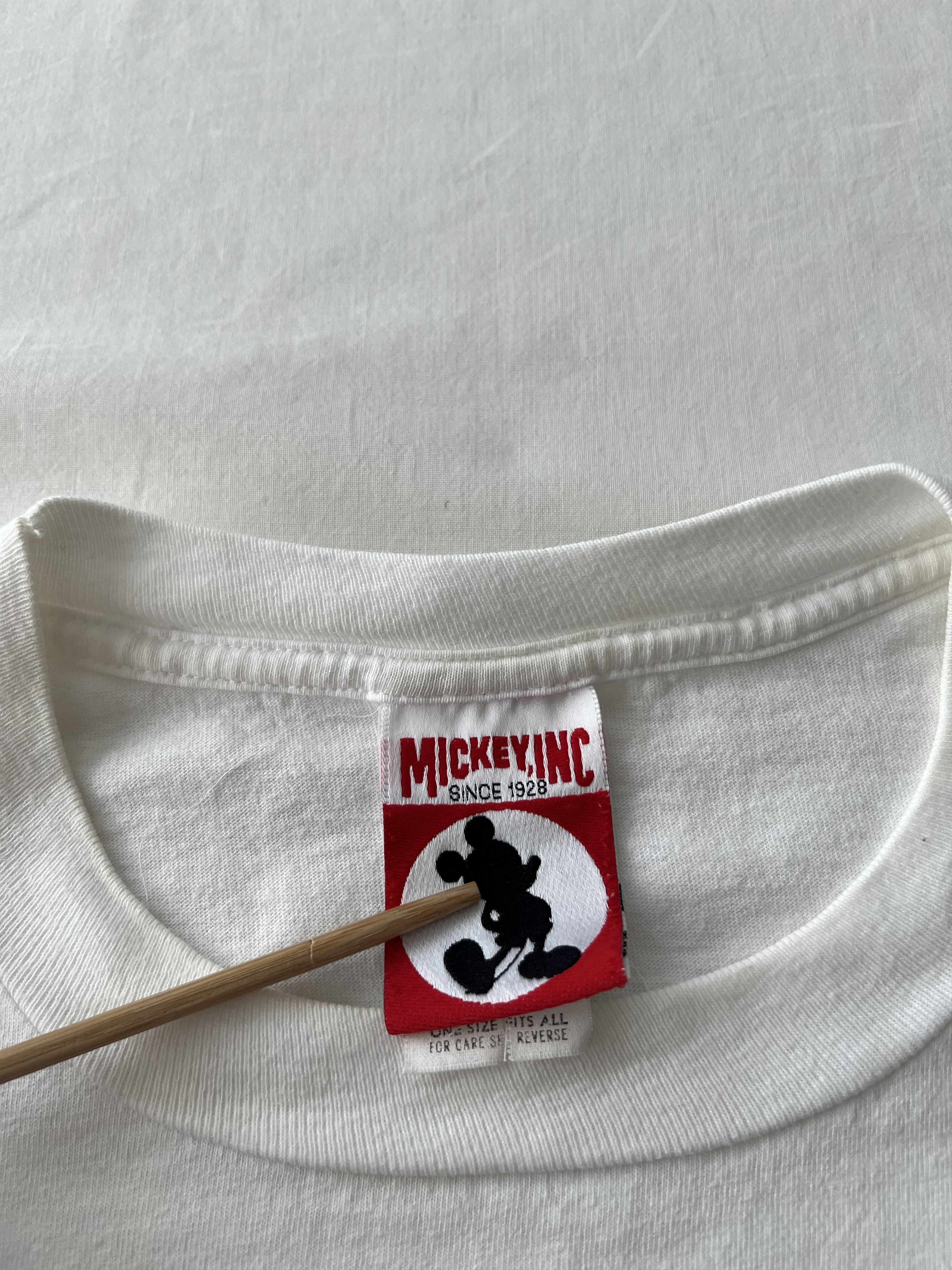 Disney Vintage 90s Disney Mickey Mouse Minnie Mouse Pocket T-shirt Size US XL / EU 56 / 4 - 15 Thumbnail