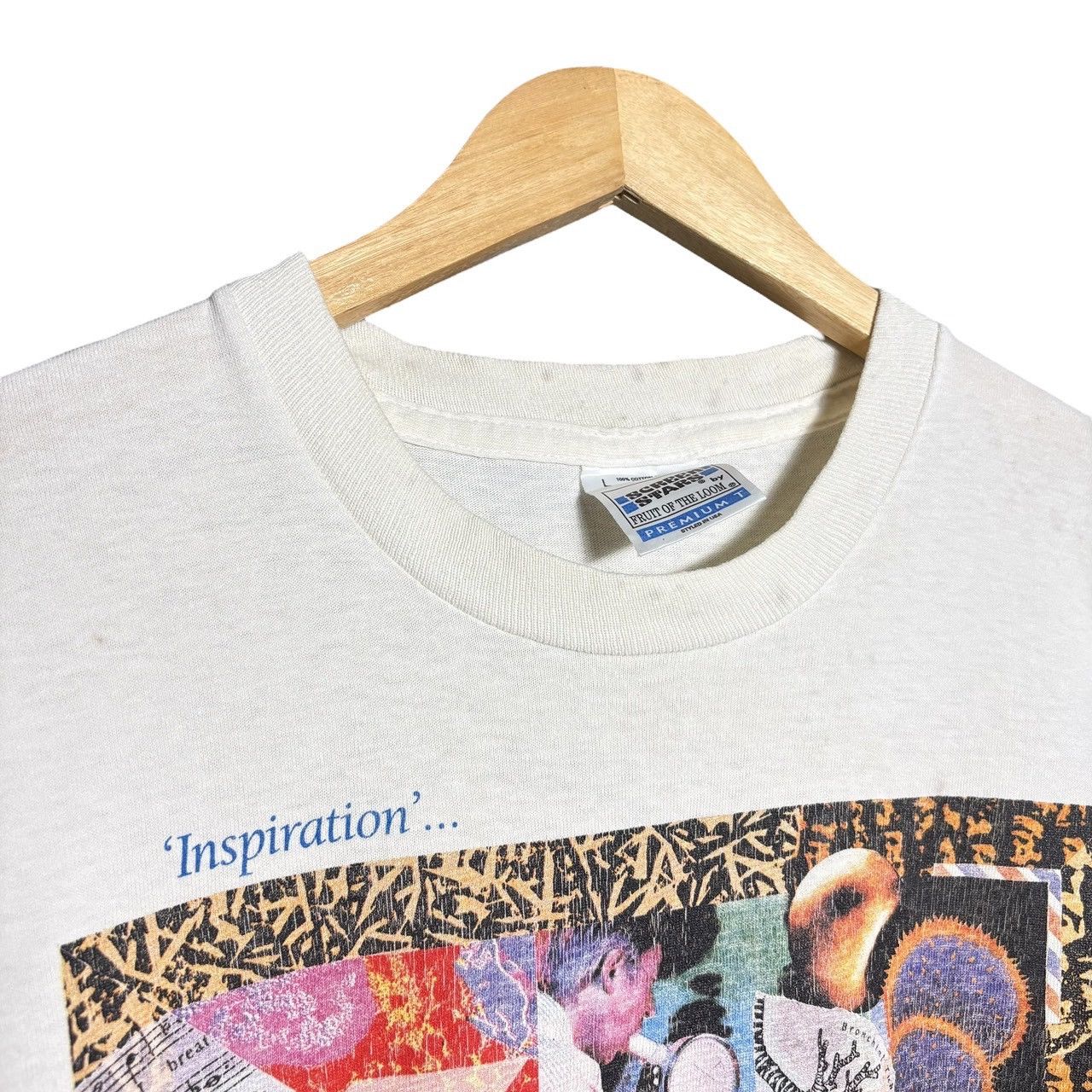 Vintage Vintage 90s Zeneca Breath Artwork Graphic Tee / COVID Size US L / EU 52-54 / 3 - 10 Thumbnail
