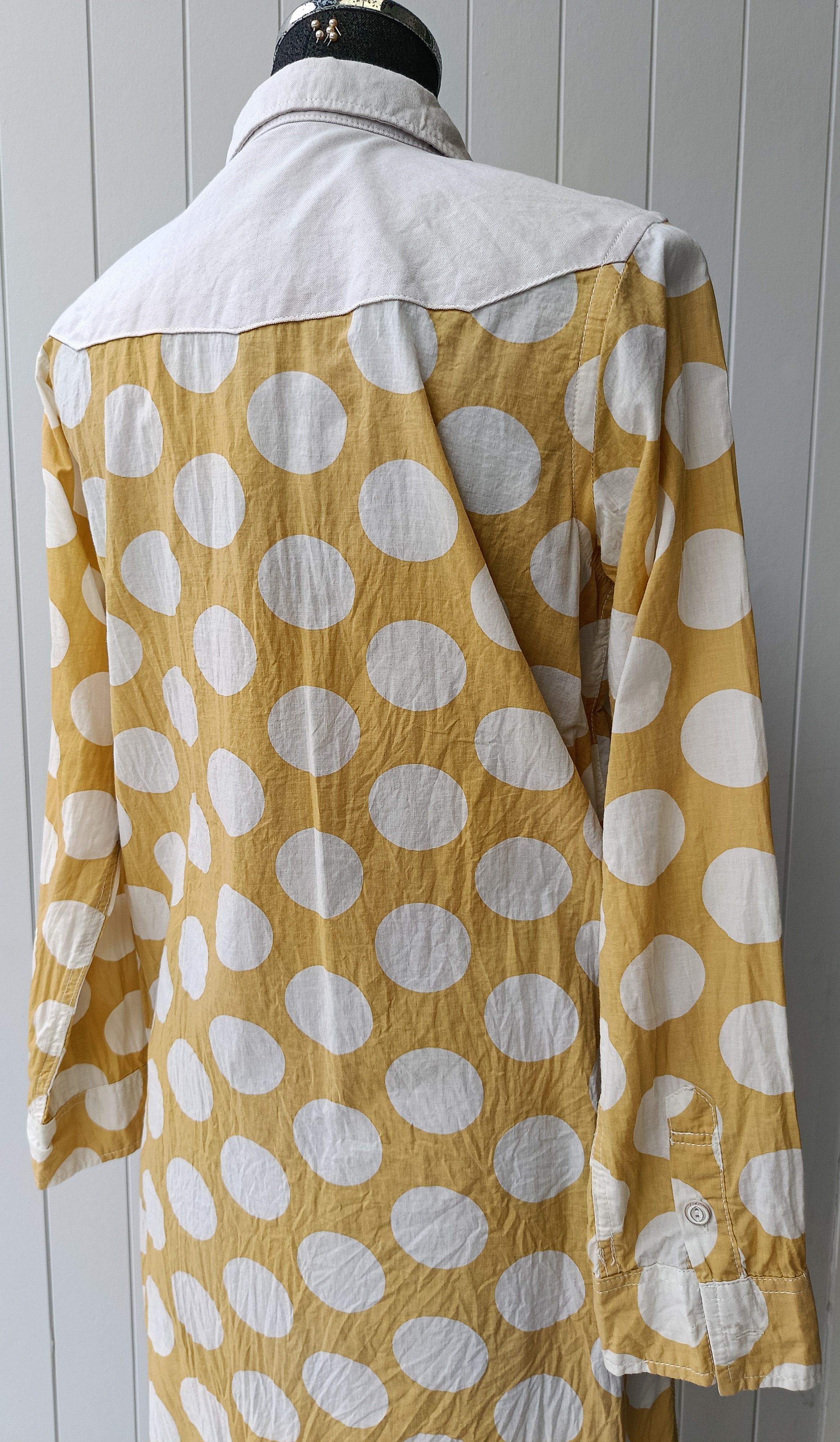 go slow caravan Go Slow Caravan 1 comfortable yellow circles dress shirt Size S / US 4 / IT 40 - 9 Thumbnail