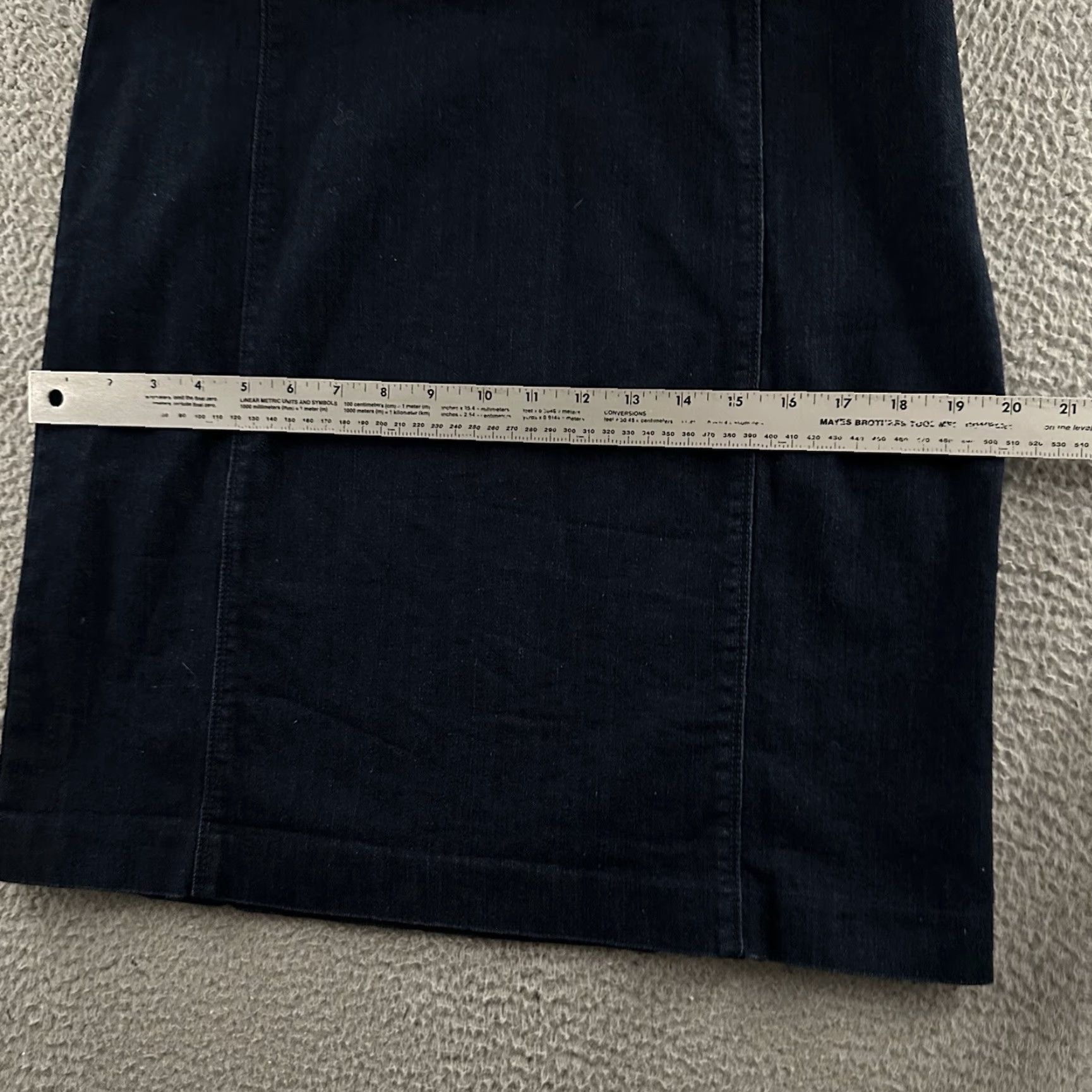 J. Jill J. Jill Skirt Womens Blue Size 10 Denim Stretch Cotton Blend Pencil Missy Straight & Pencil blue 10 Womens Size 32" / US 10 / IT 46 - 5 Thumbnail