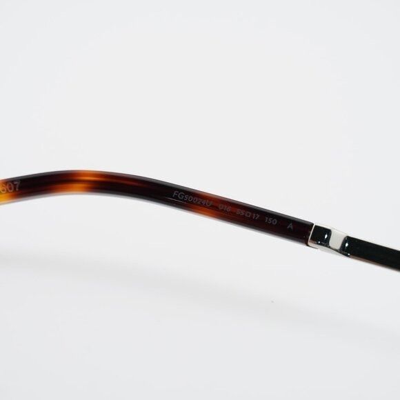 FRED Fred FG50024U 016 Eyeglasses Palladium 55mm Rectangle Frame Size ONE SIZE - 5 Thumbnail