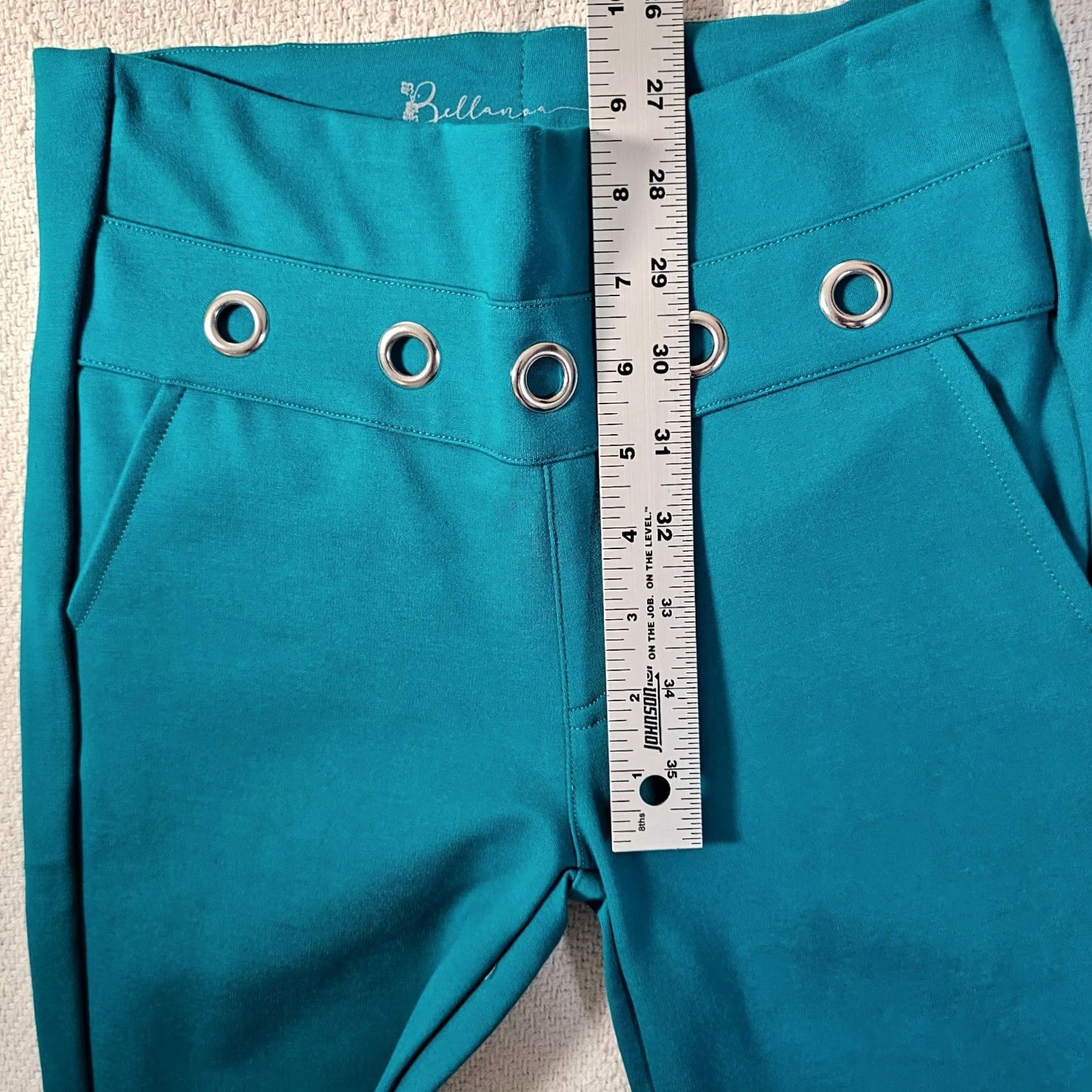 Altea Bellanoa Leggings Womens 6 Teal Athletic Leggings Outdoor Ankle 6 Womens Tight Pull On Classic Casual Sportswear Size 28" / US 6 / IT 42 - 5 Thumbnail