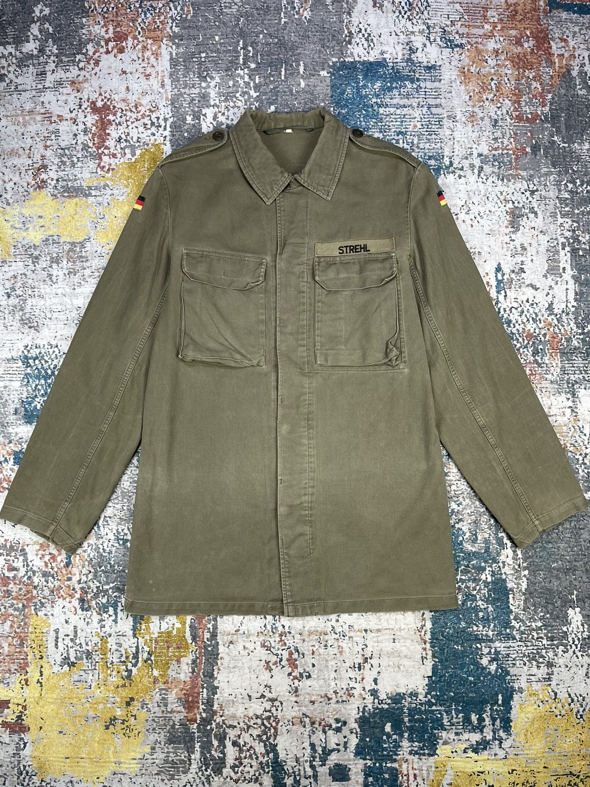 Vintage Vintage German Army Field Shirt Jackets Size US M / EU 48-50 / 2 - 1 Thumbnail