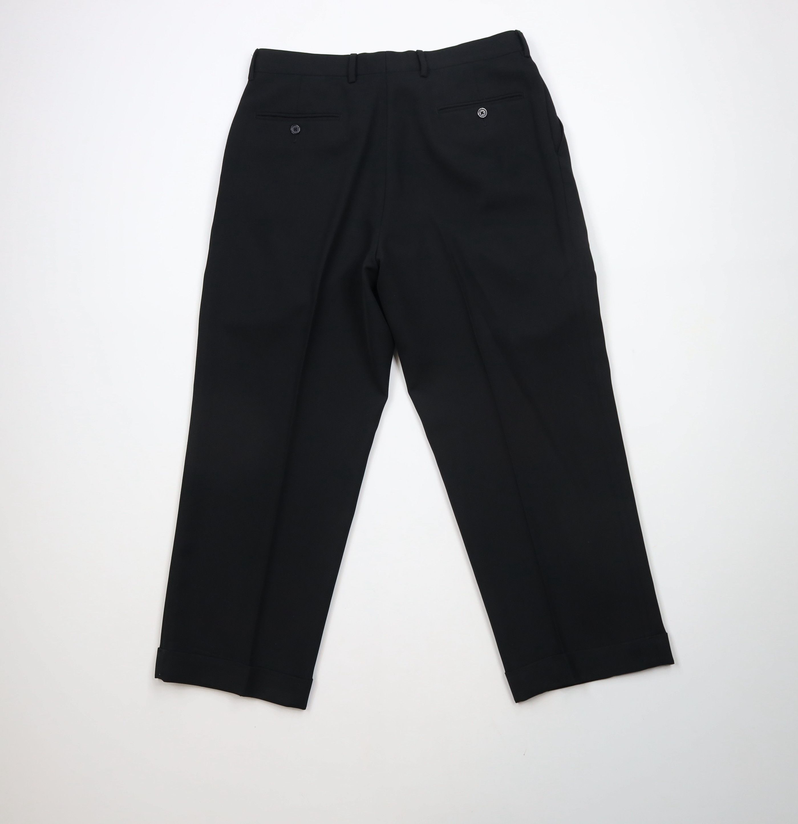 Ralph Lauren × Vintage Vintage Ralph Lauren Wide Leg Chino Pants Trousers Black Size US 34 / EU 50 - 11 Thumbnail