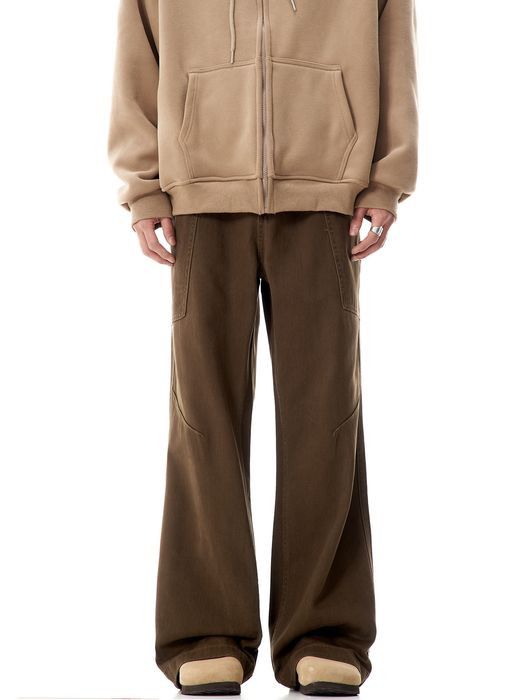 image of Vintage Casual Wide Leg Jeans in Brown, Men's (Size 32)