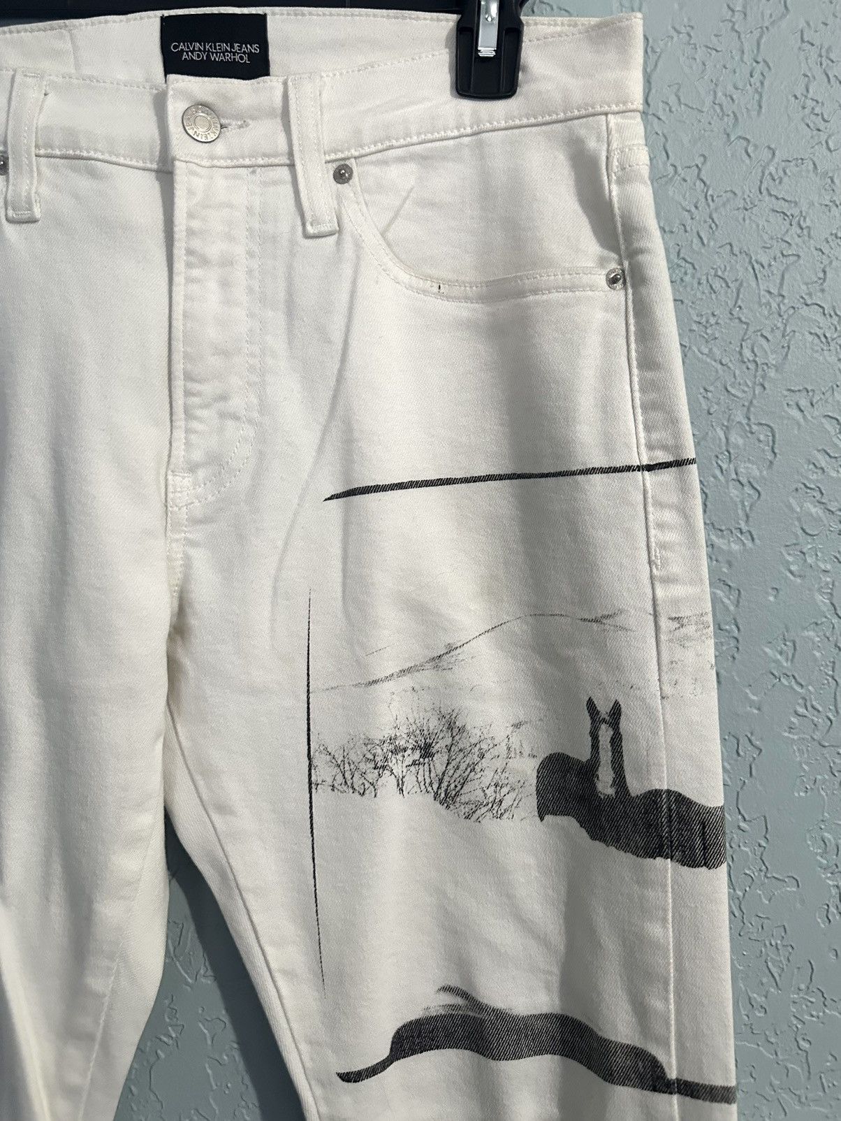 Andy Warhol × Calvin Klein Calvin Klein x Andy Warhol Horse Print Denim Size US 30 / EU 46 - 3 Thumbnail