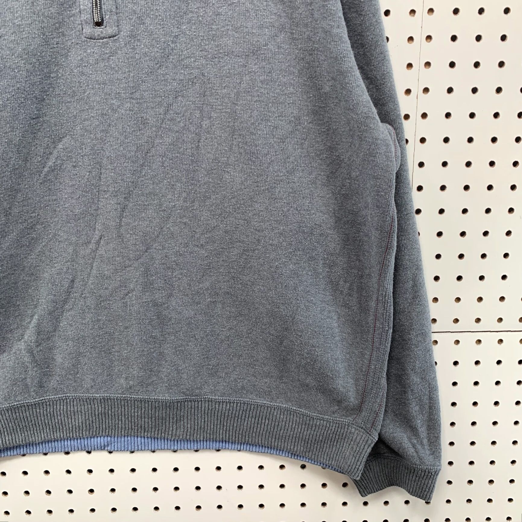 Tommy Bahama VINTAGE Tommy Bahama Reversible Knit Sweater Mock Neck XL Blue Gray Mens Size US XL / EU 56 / 4 - 5 Thumbnail