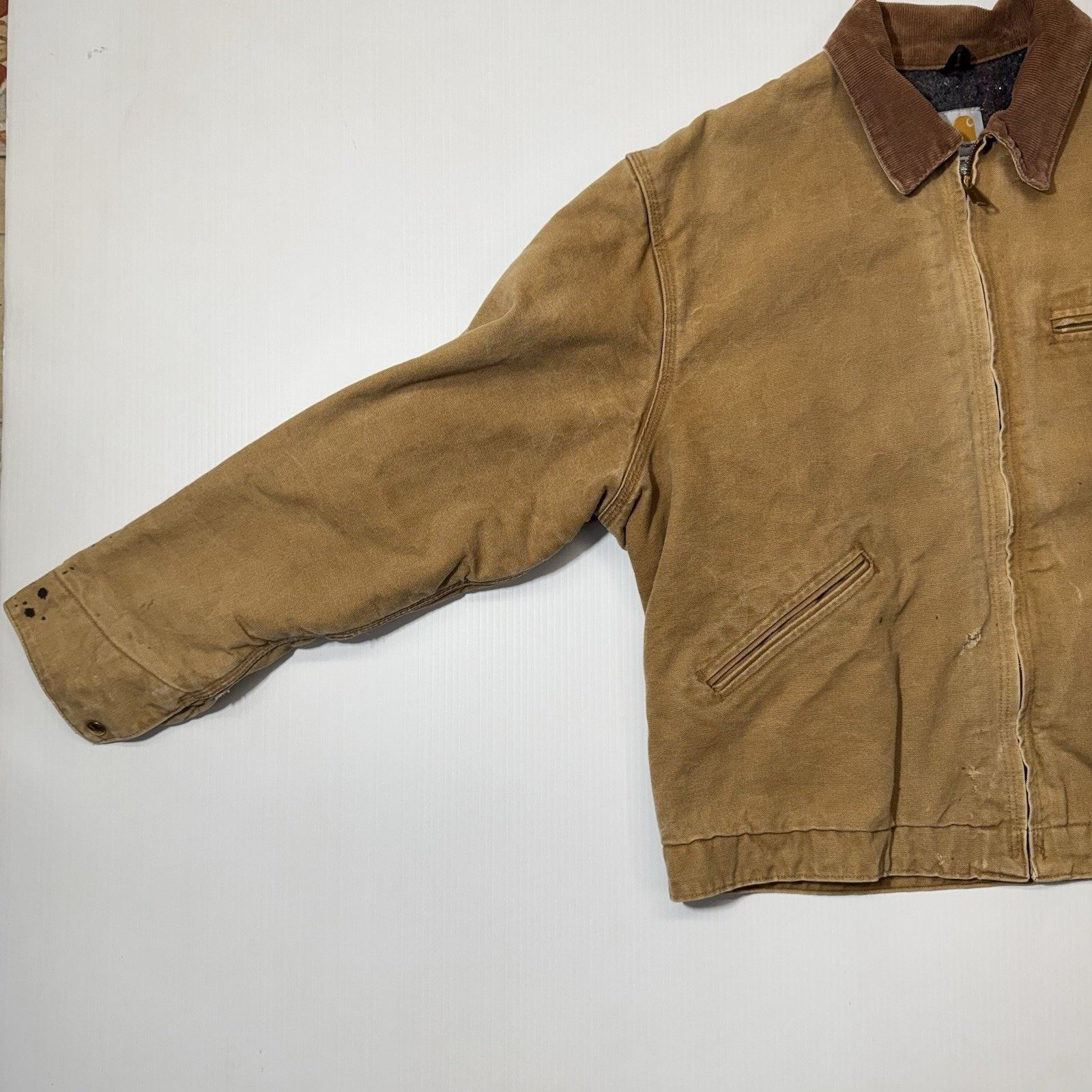 Carhartt CARHARTT J01 Detroit Lined Jacket Size 50 Reg Made in USA Size US XXL / EU 58 / 5 - 2 Thumbnail