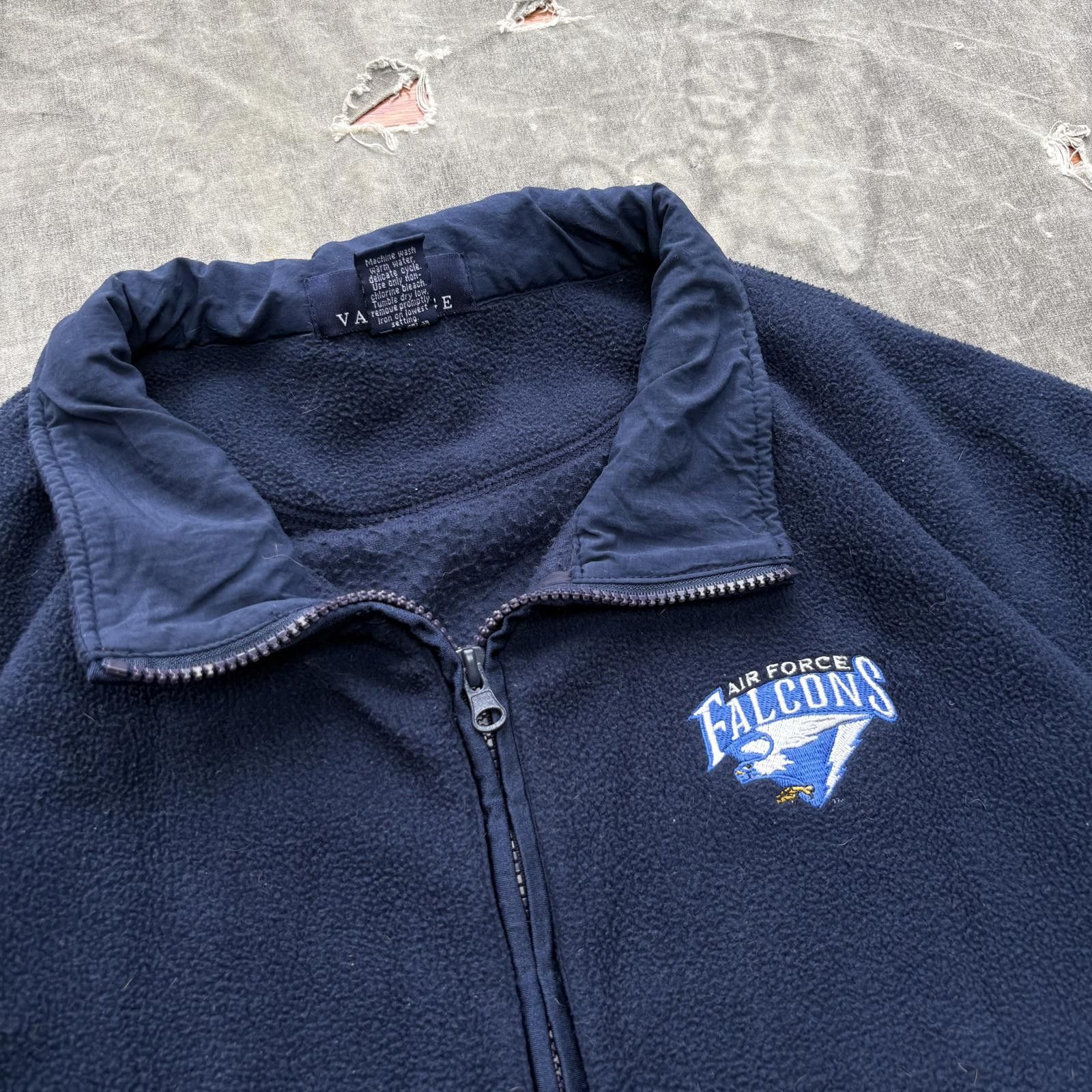 Vintage Vintage 90s Y2K Air Force Falcons Fleece 1/4 Zip Pullover Size US L / EU 52-54 / 3 - 2 Thumbnail