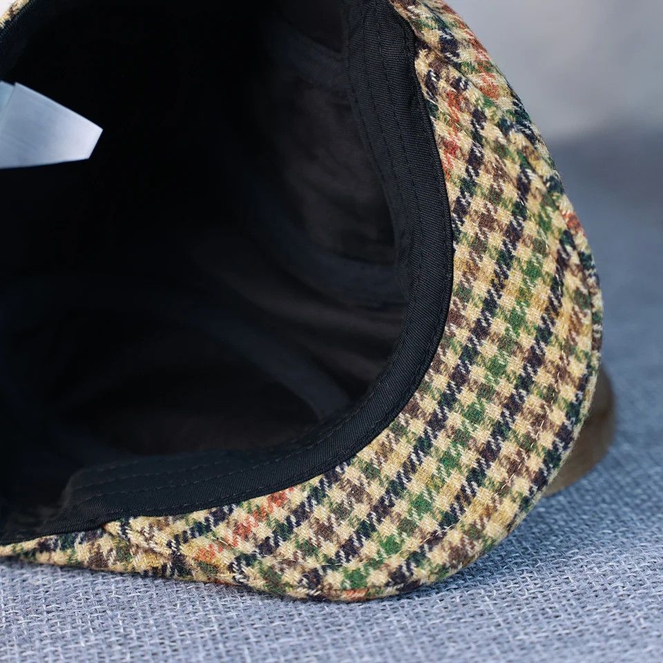 Japanese Brand × Vintage Casual Plaid Hat Men Berets Newsboy Size ONE SIZE - 4 Thumbnail