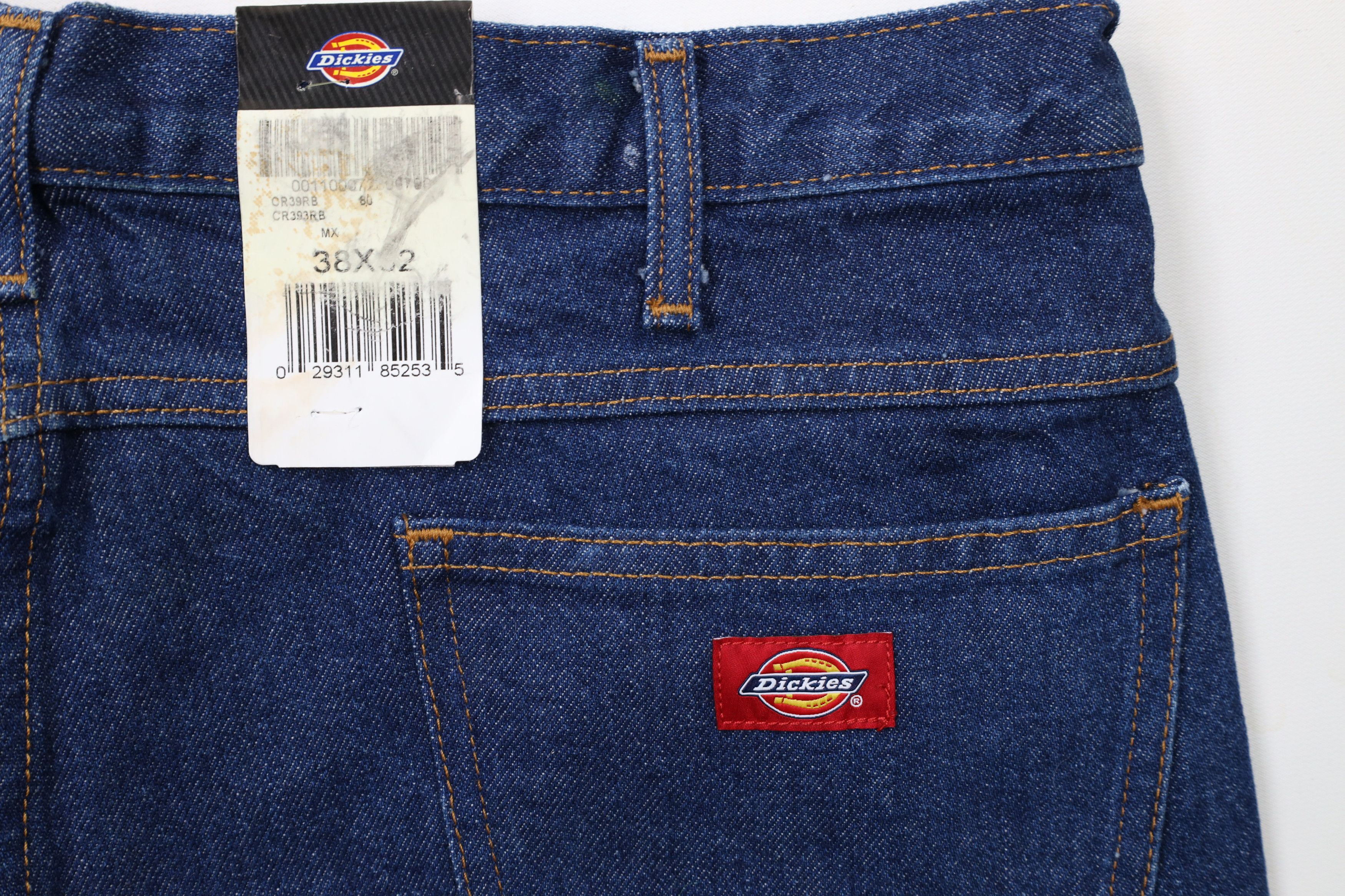 Dickies × Vintage Deadstock Y2K Dickies Out Wide Leg Denim Jeans Blue Cotton Size US 38 / EU 54 - 11 Thumbnail