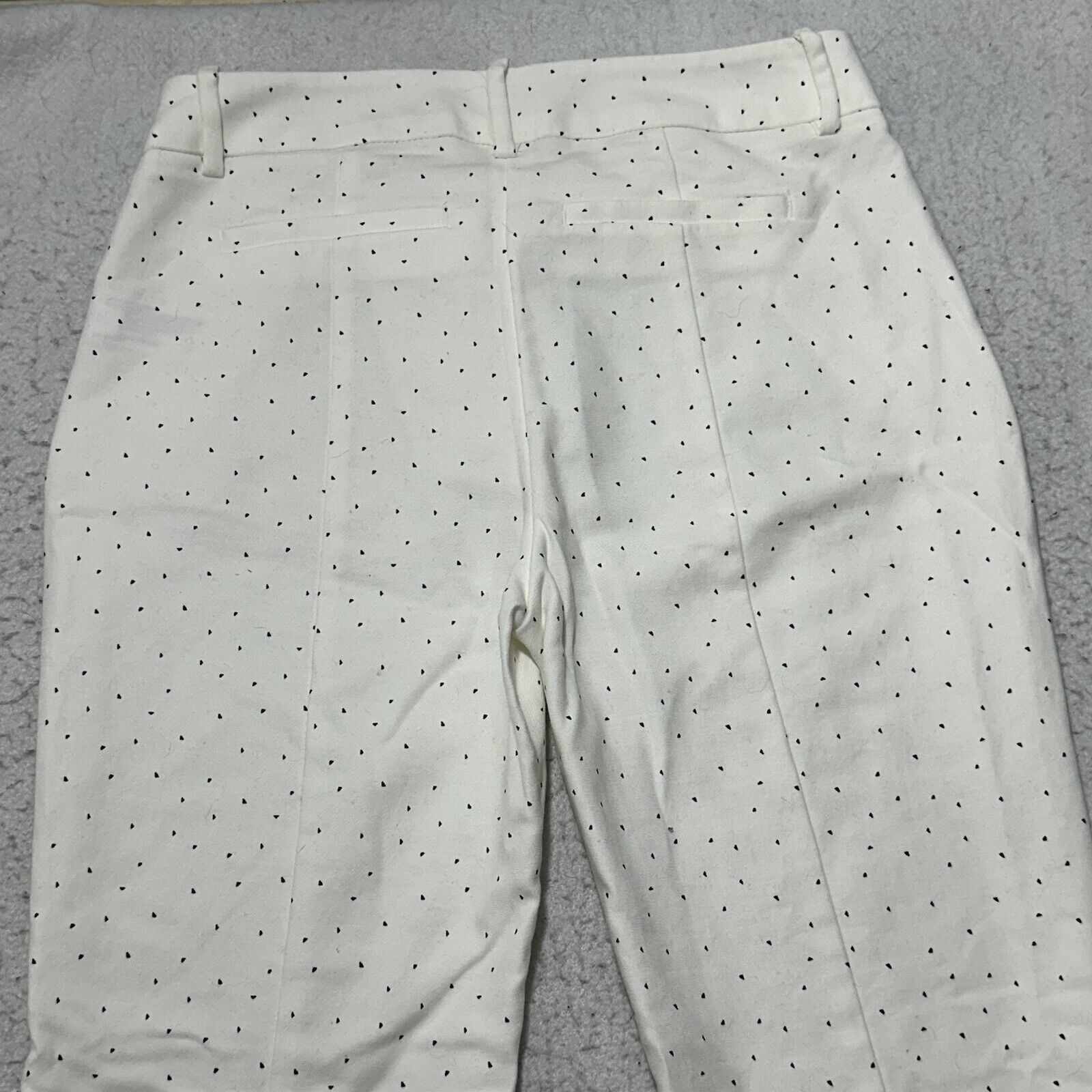Other A New Day 0 Low Rise White Black Polka Dot Chino Pants Size 25" / US 0 / IT 36 - 8 Thumbnail