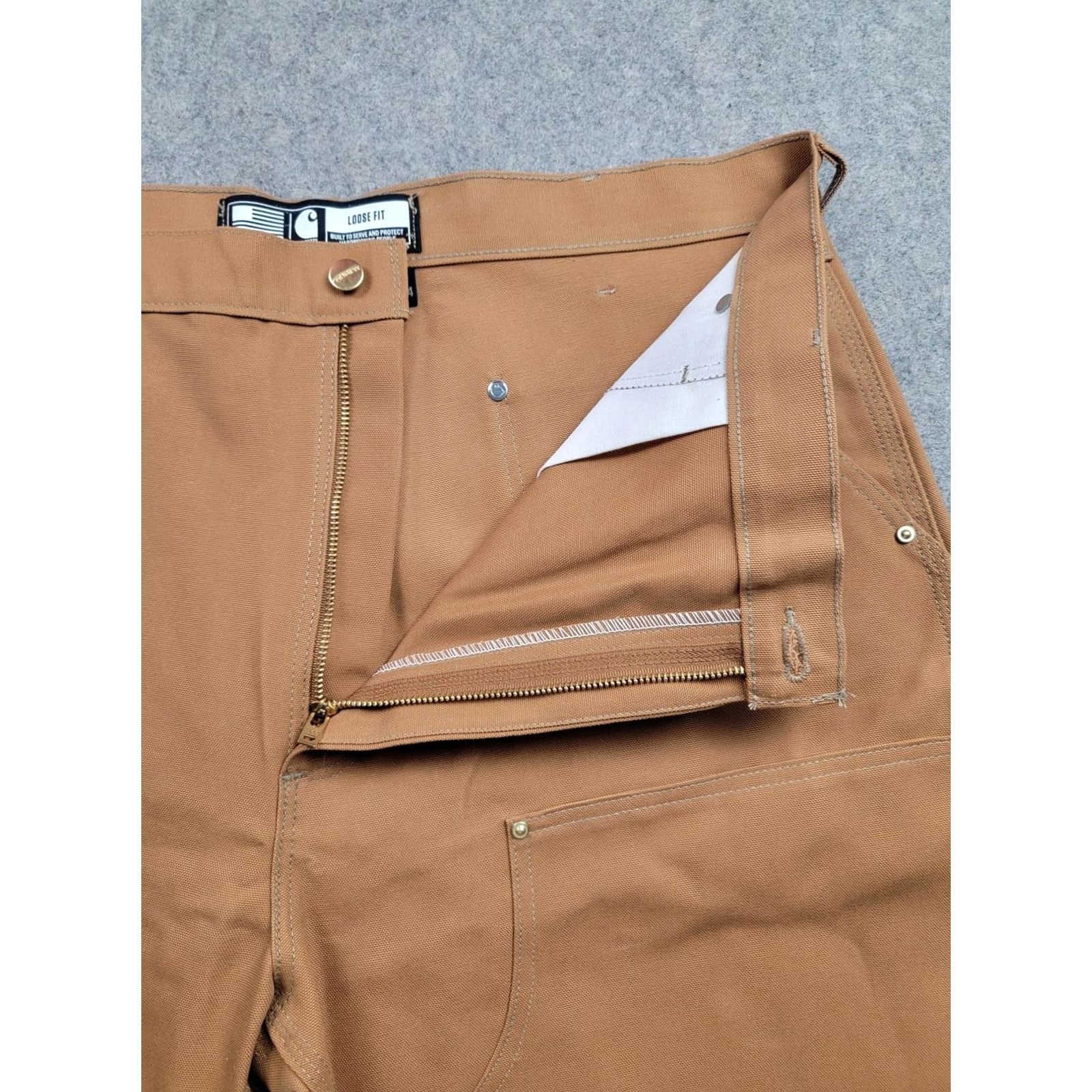 Carhartt Carhartt Pants Mens 40x34 Brown Loose Fit Double Front Utility Work USA Size US 40 / EU 56 - 6 Thumbnail