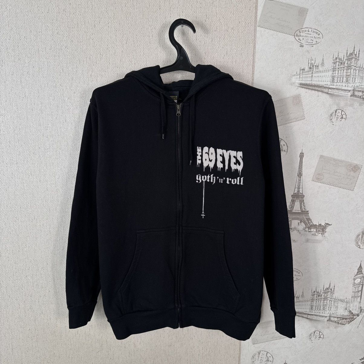 Other Vintage The 69 eyes Hoodie 00s Gothic Rock Skull Black L Size US L / EU 52-54 / 3 - 12 Thumbnail
