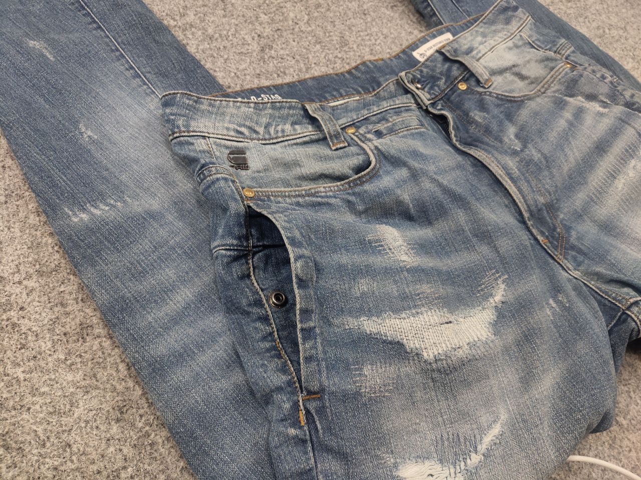 G-Star G Star raw d'staq 3d Slim Restored denim jeans Vintage Stule Size US 33 - 11 Thumbnail