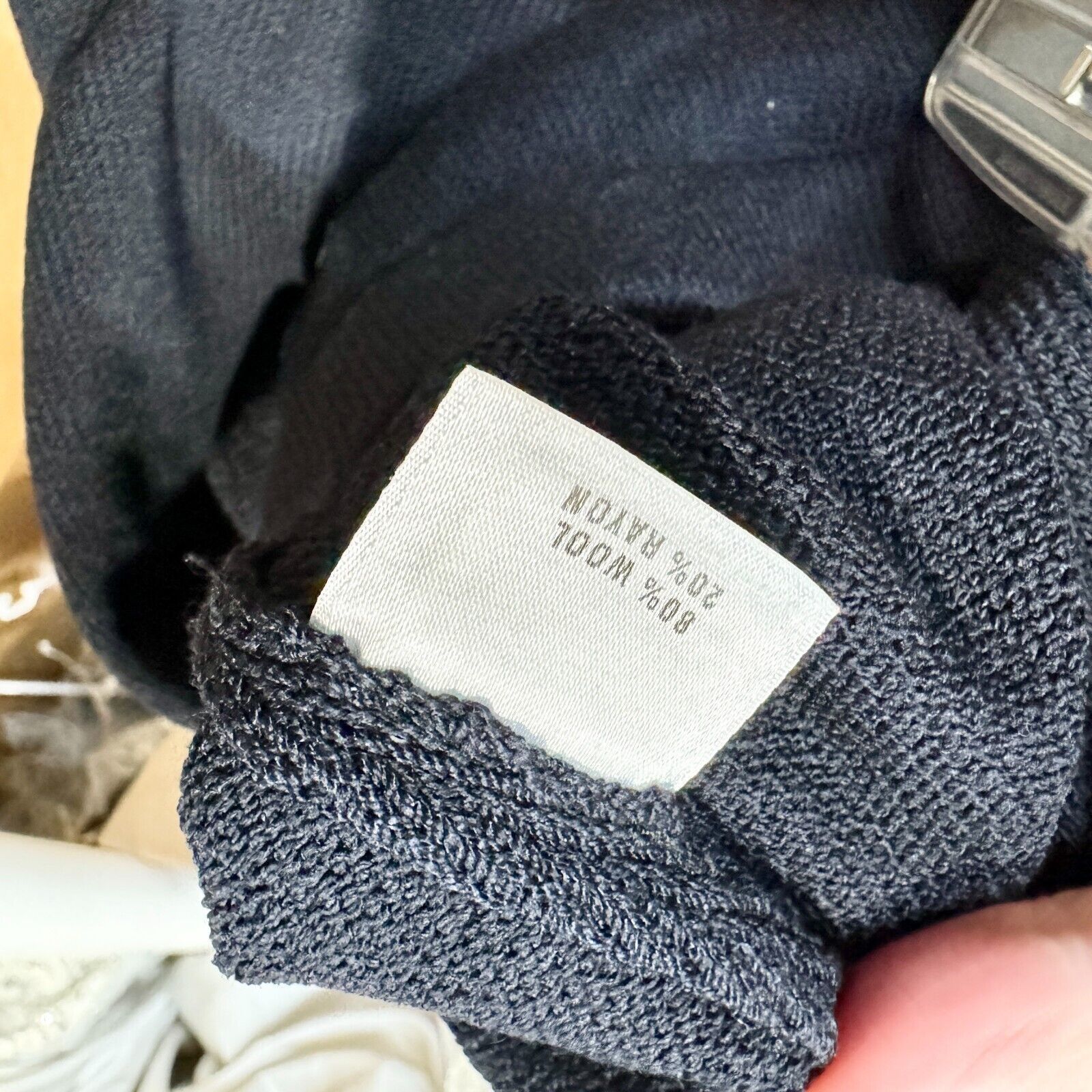 Other ST John Pants Women Sz 12 Navy Blue Wide Leg Relaxed Sweats Size 34" / US 12 / IT 48 - 8 Thumbnail