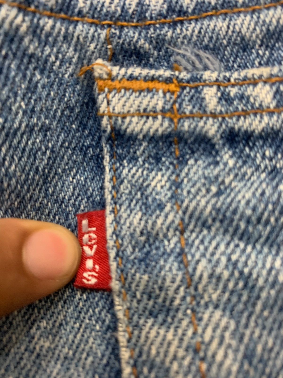 Levi's Vintage Levis USA Distressed Mudwash Denim Pants (AC8) Size US 35 - 11 Thumbnail
