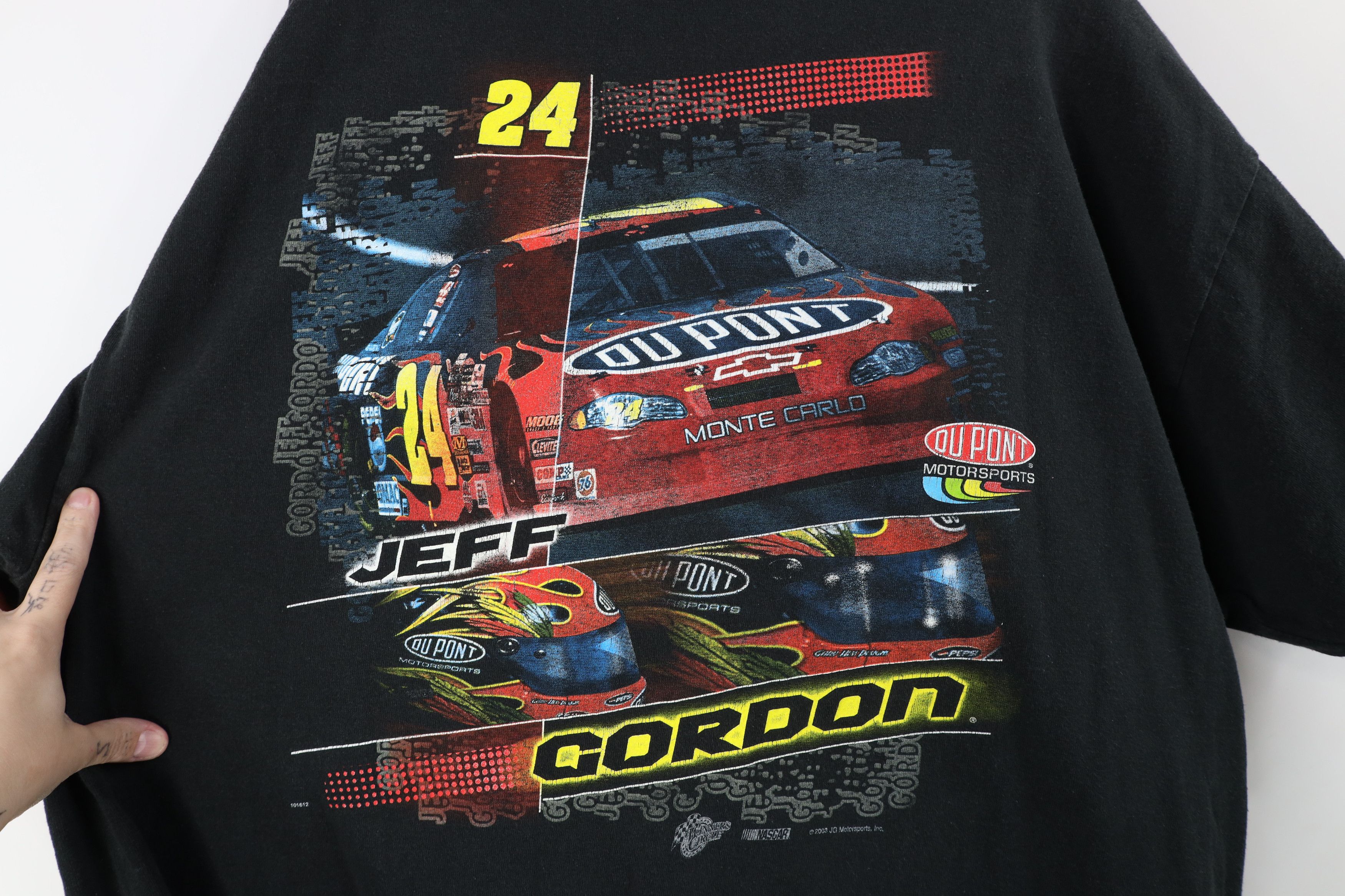 NASCAR × Vintage Vintage Y2K 2003 Nascar Jeff Gordon Racing T-Shirt Black Size US XXL / EU 58 / 5 - 11 Thumbnail