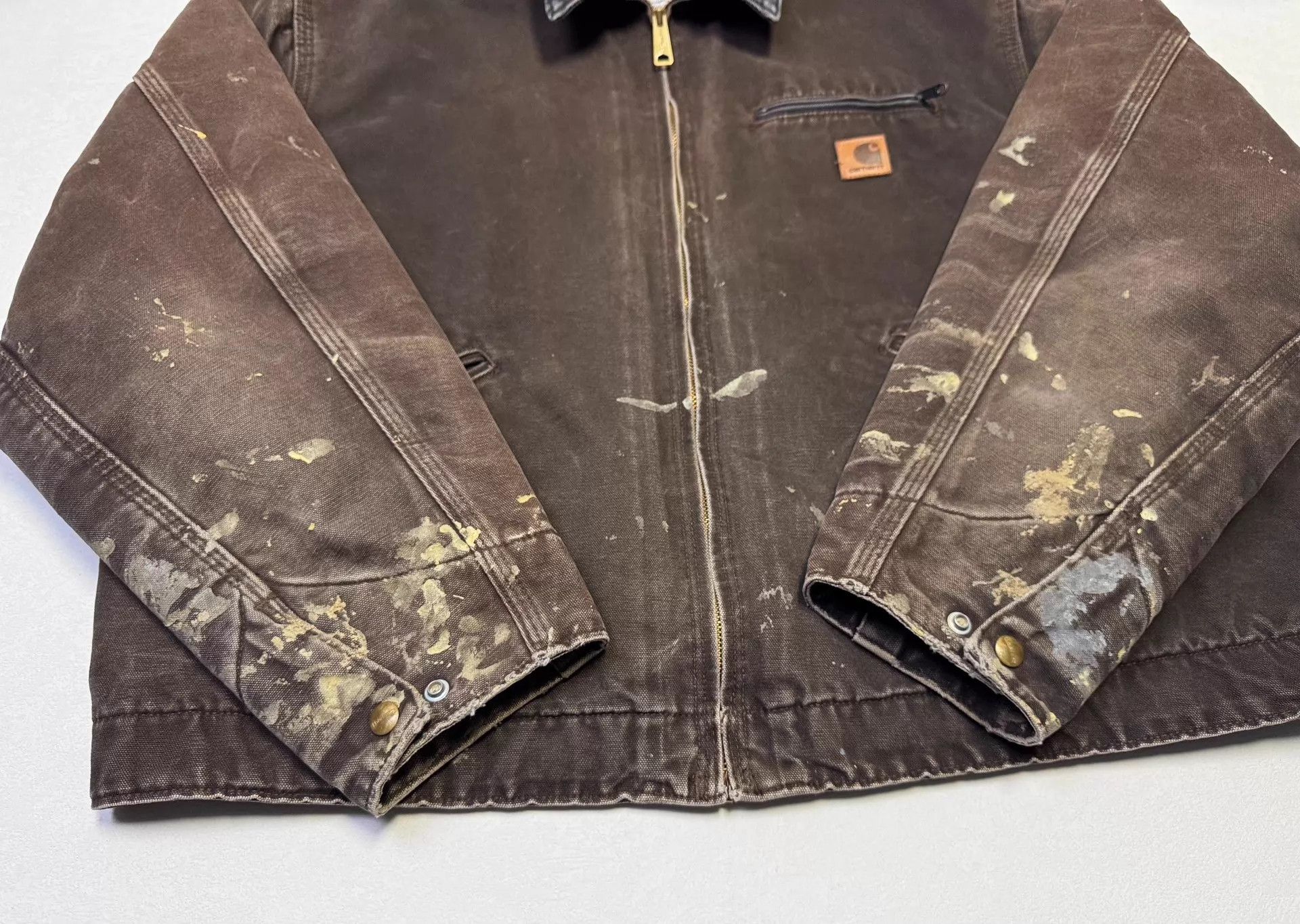 Carhartt Vintage Carhartt J97 Detroit Jacket Dark Brown XL Size US XL / EU 56 / 4 - 3 Thumbnail