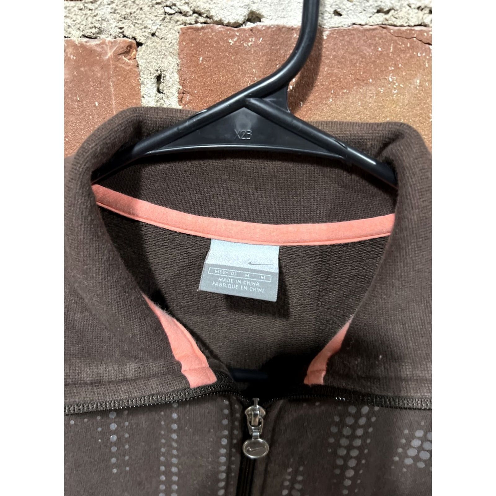 Nike VINTAGE Nike Dri-FIT Womens Brown Zip Up Track Jacket Medium Womens Size M / US 6-8 / IT 42-44 - 2 Thumbnail