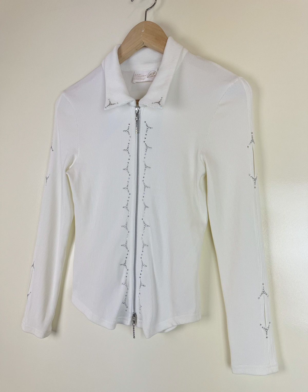 Vintage L&F Creation Swarovski Rib long sleeve Y2K opium Gaultier Size M / US 6-8 / IT 42-44 - 3 Thumbnail