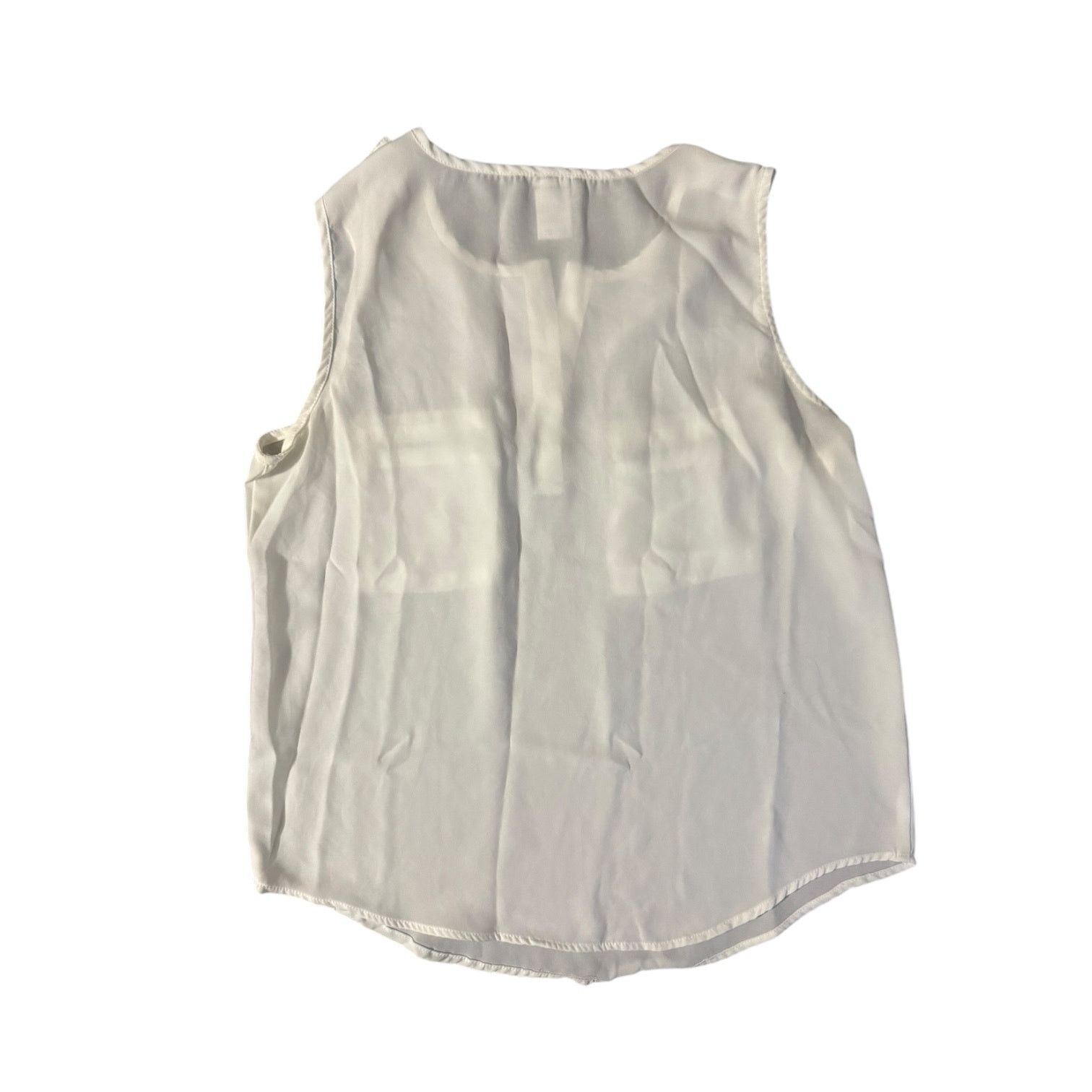 Other Paper Moon Ivory Shirt Sleeveless with Zipper Accents Small Size S / US 4 / IT 40 - 3 Thumbnail