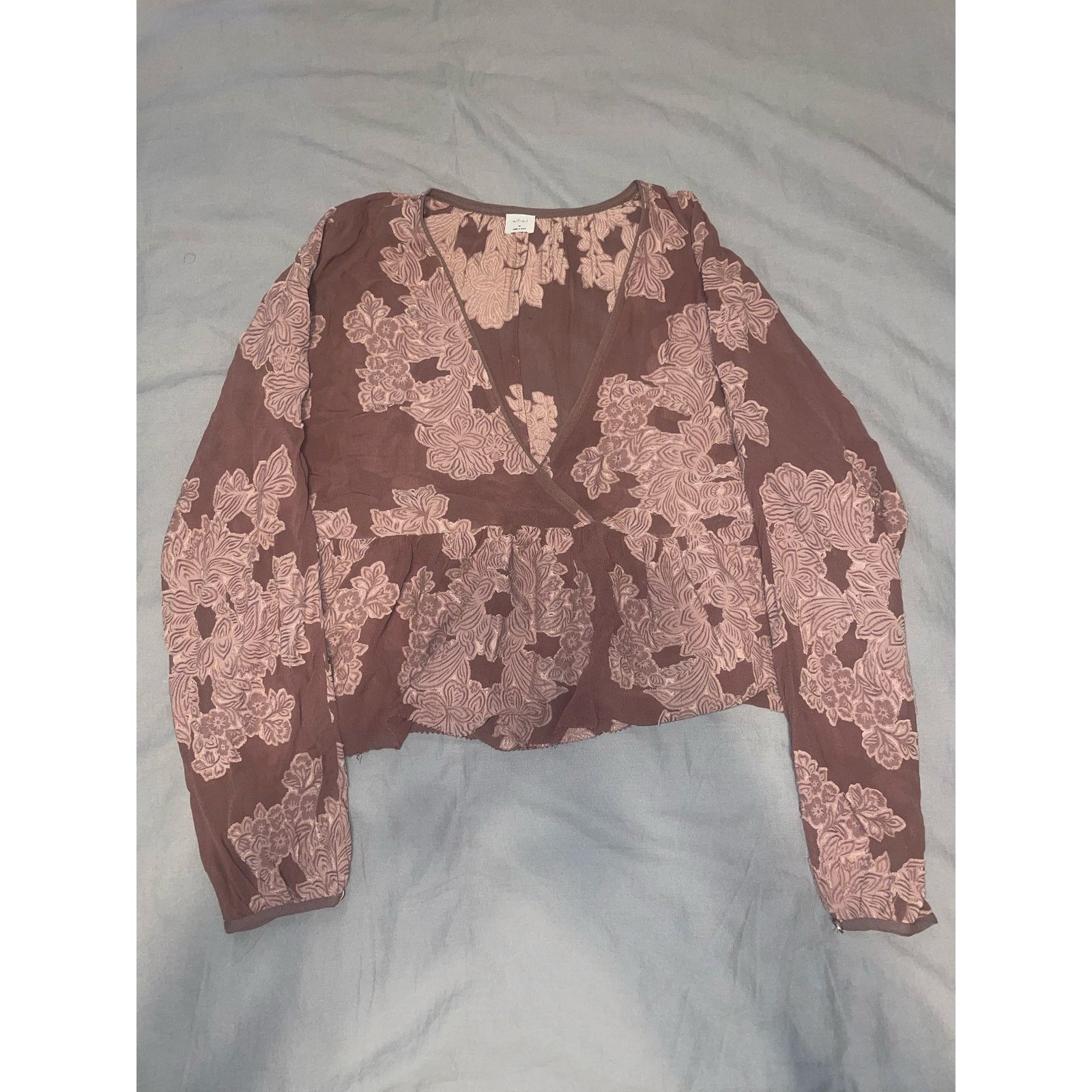 Anthropologie Wilfred - PEPLUM BLOUSE / Floral Print / size M Size M / US 6-8 / IT 42-44 - 2 Thumbnail