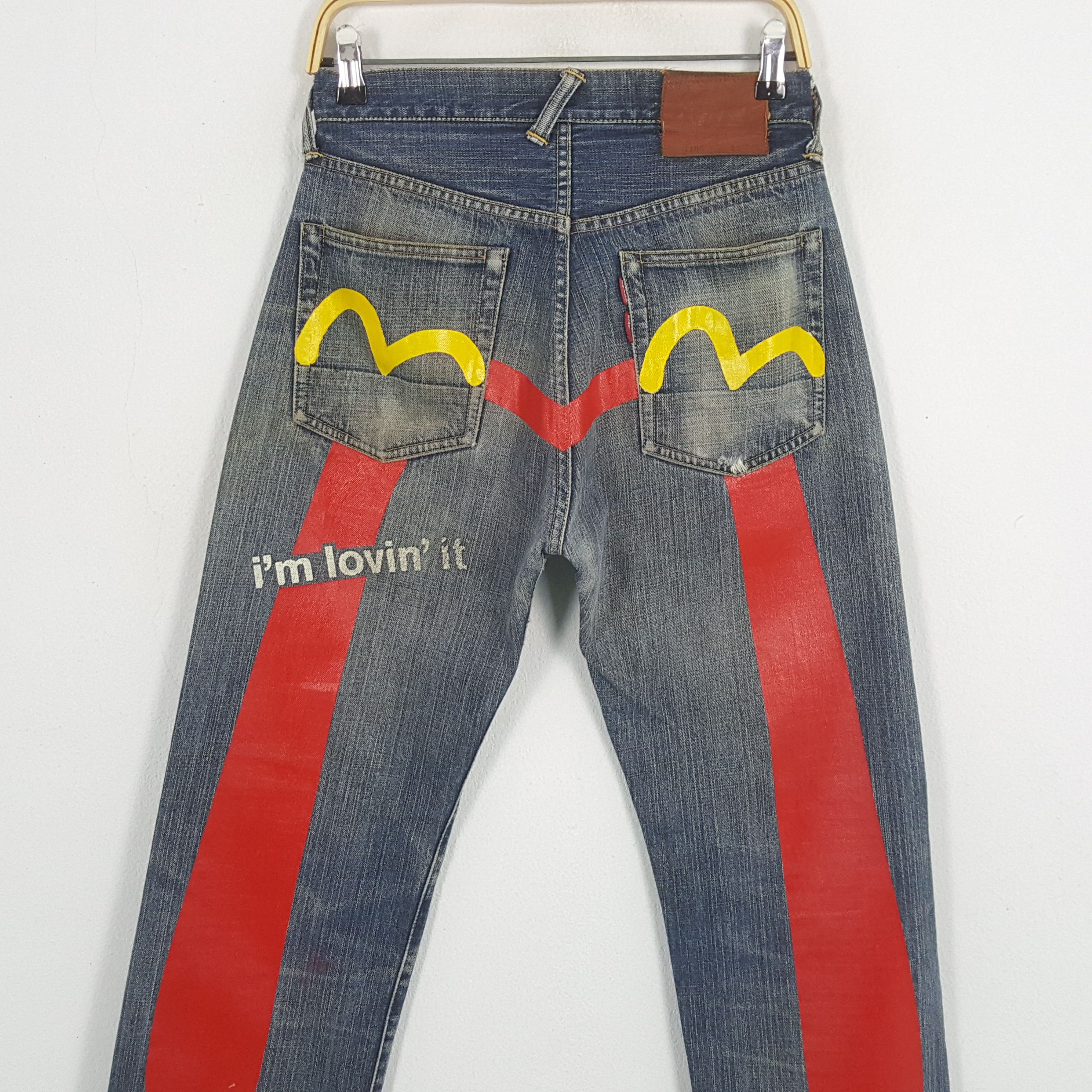 Evisu × Japanese Brand Vintage EVISU x McDonald Daicock Custom Distressed Jeans Size US 28 / EU 44 - 2 Thumbnail