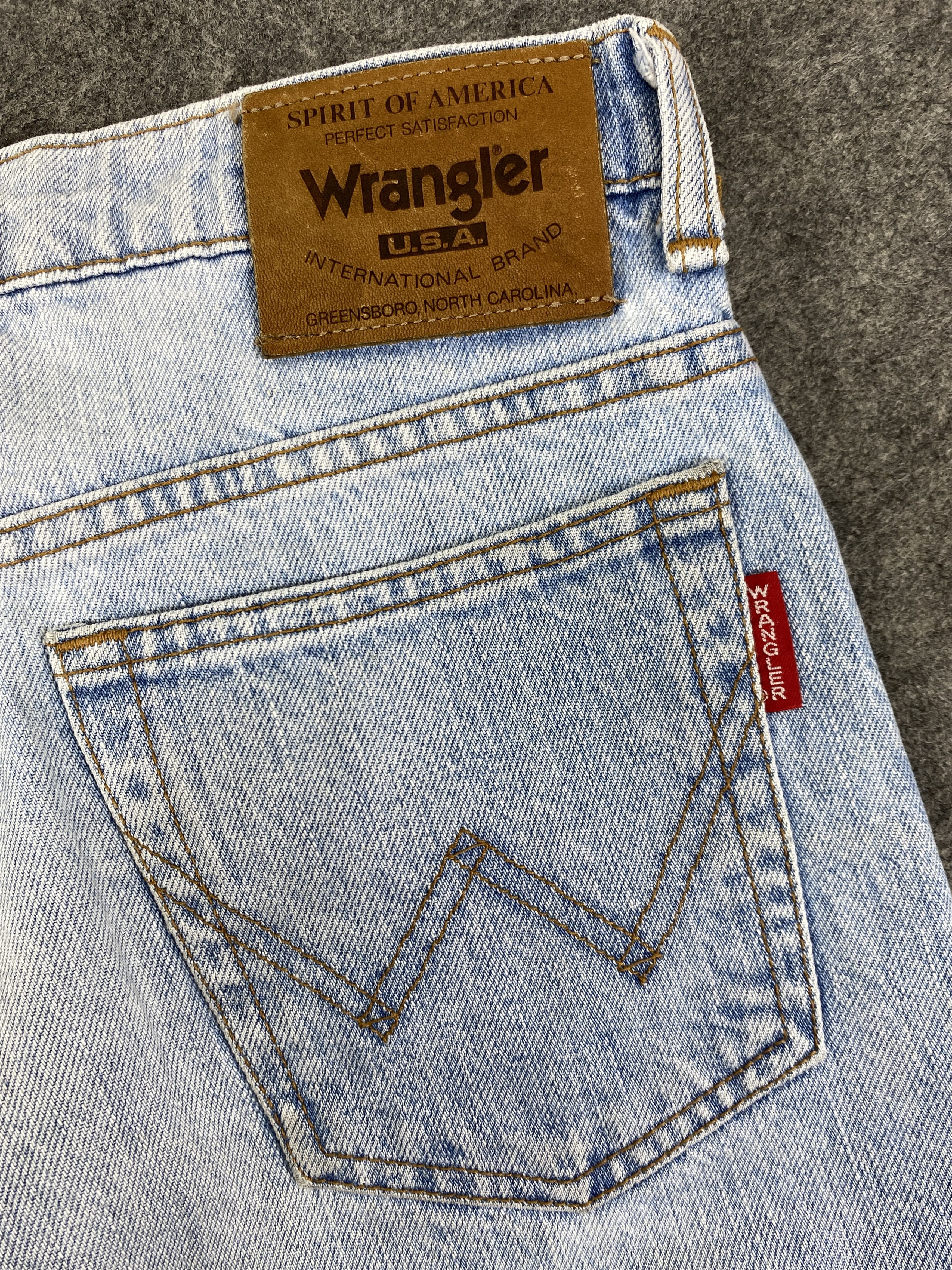 Japanese Brand Light Blue Wash Vintage Wrangler Jeans 27x28 - JN3334 Size US 27 - 13 Thumbnail