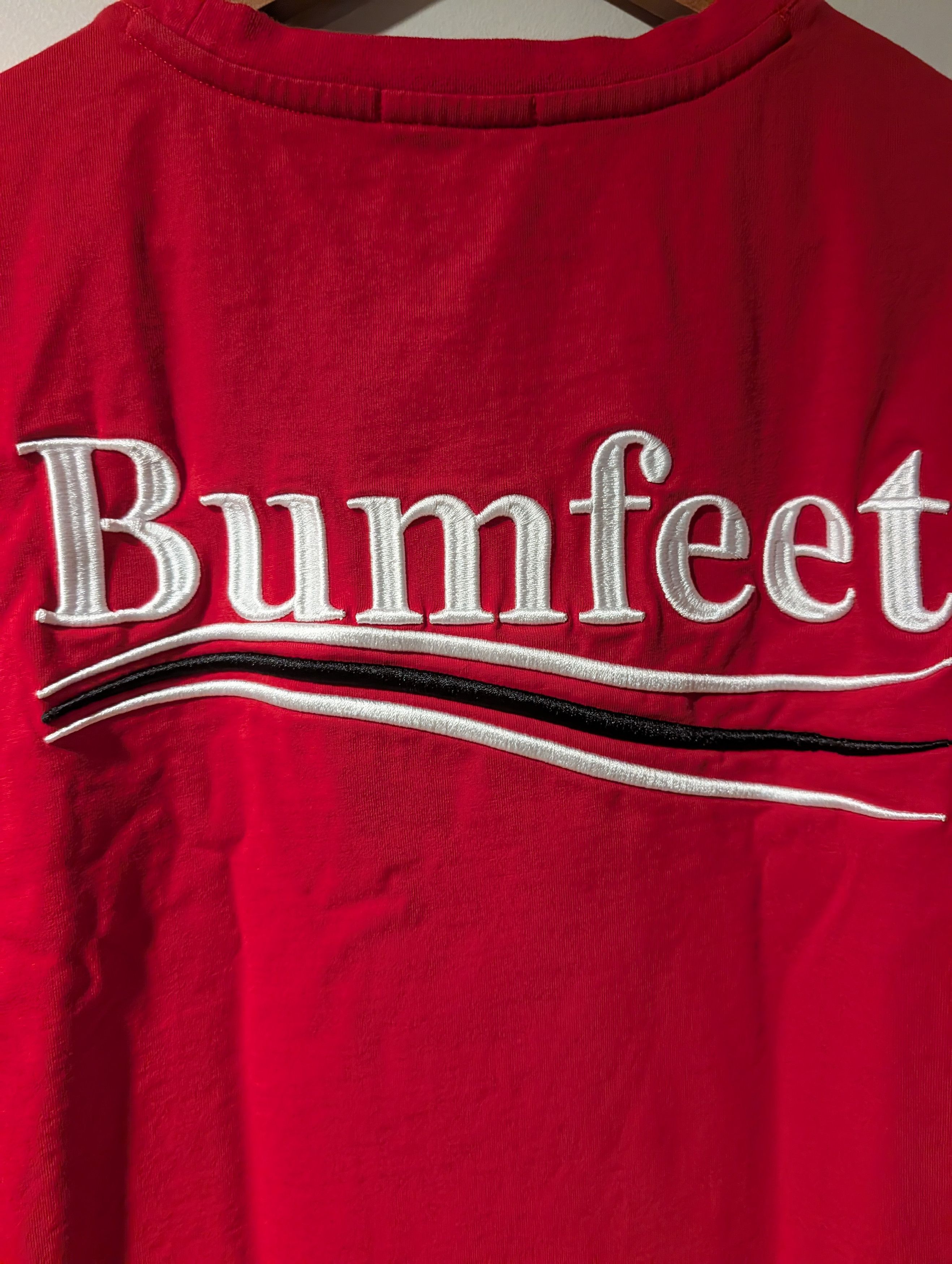 Gildan Bumfeet Exotic Dept Graphic Balenciaga T-Shirt Embroidered Size US L / EU 52-54 / 3 - 7 Thumbnail
