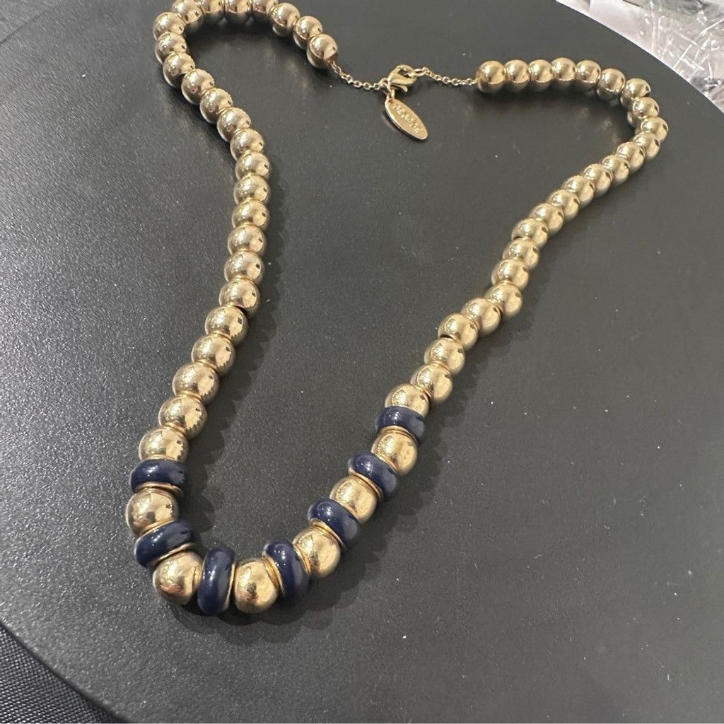 The Unbranded Brand Vintage Gold And Black Bead Necklace 17" Fashion Jewelry Size ONE SIZE - 13 Thumbnail