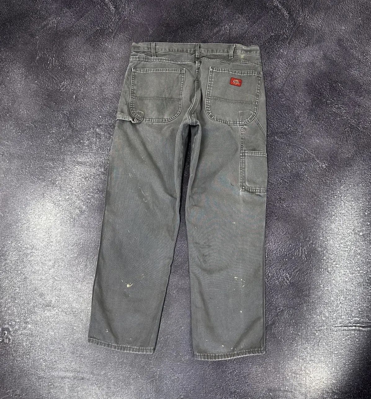 Dickies × Vintage Vintage Dickies USA Gray Painted Work Hype Baggy Pants Size US 34 / EU 50 - 1 Thumbnail
