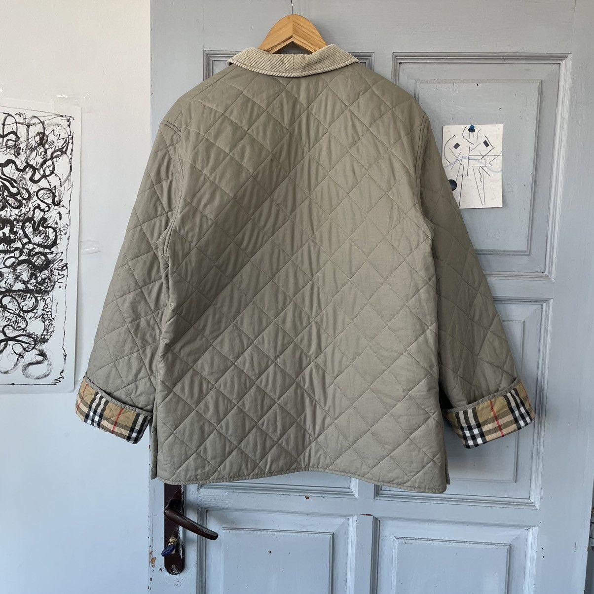Burberry Vintage Burberrys Quilted Jacket Nova Check C61 Size M / US 6-8 / IT 42-44 - 10 Thumbnail