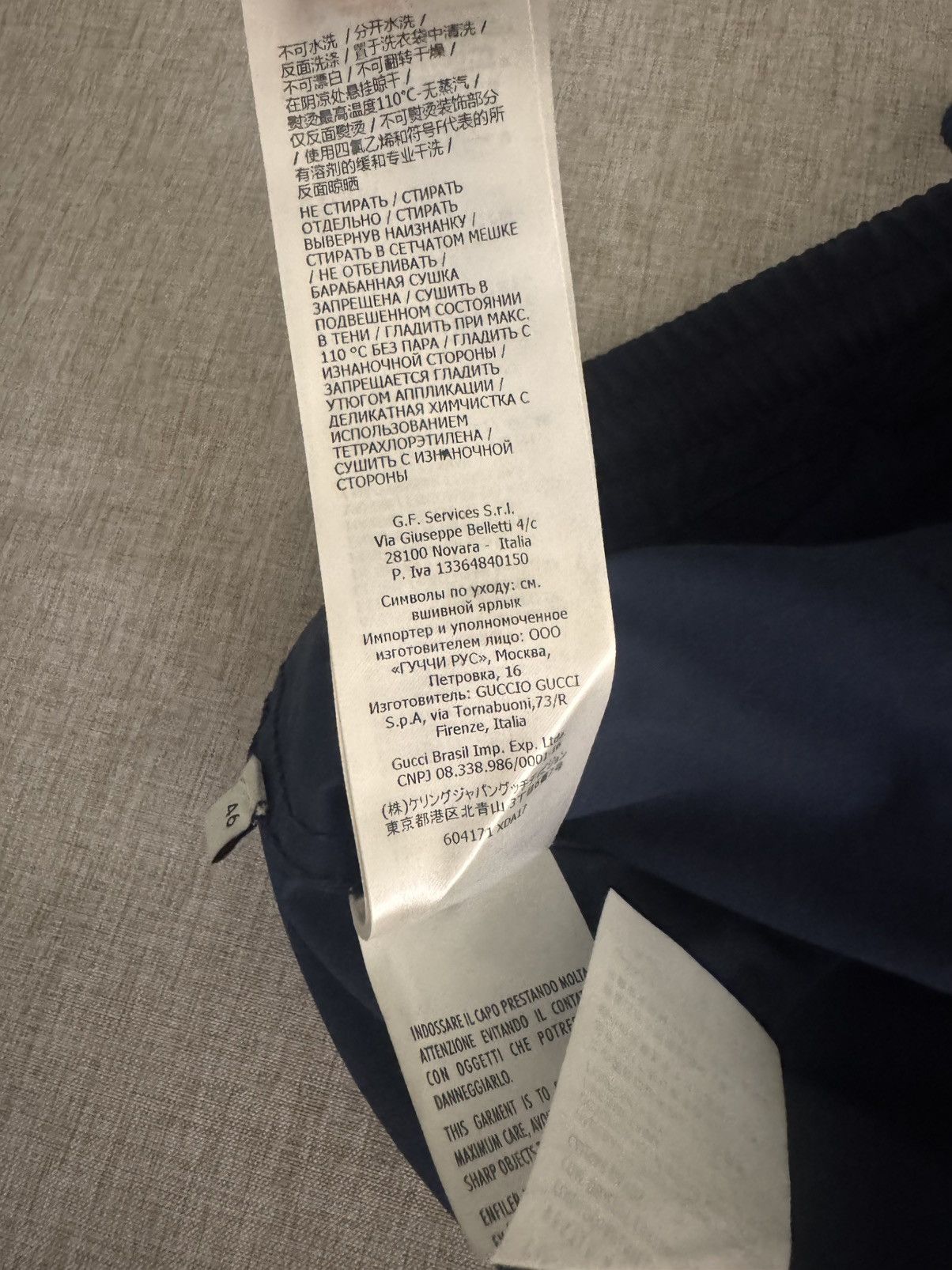 Gucci Gucci Jogger Navy Blue Pants Cargo Size US 31 - 8 Thumbnail
