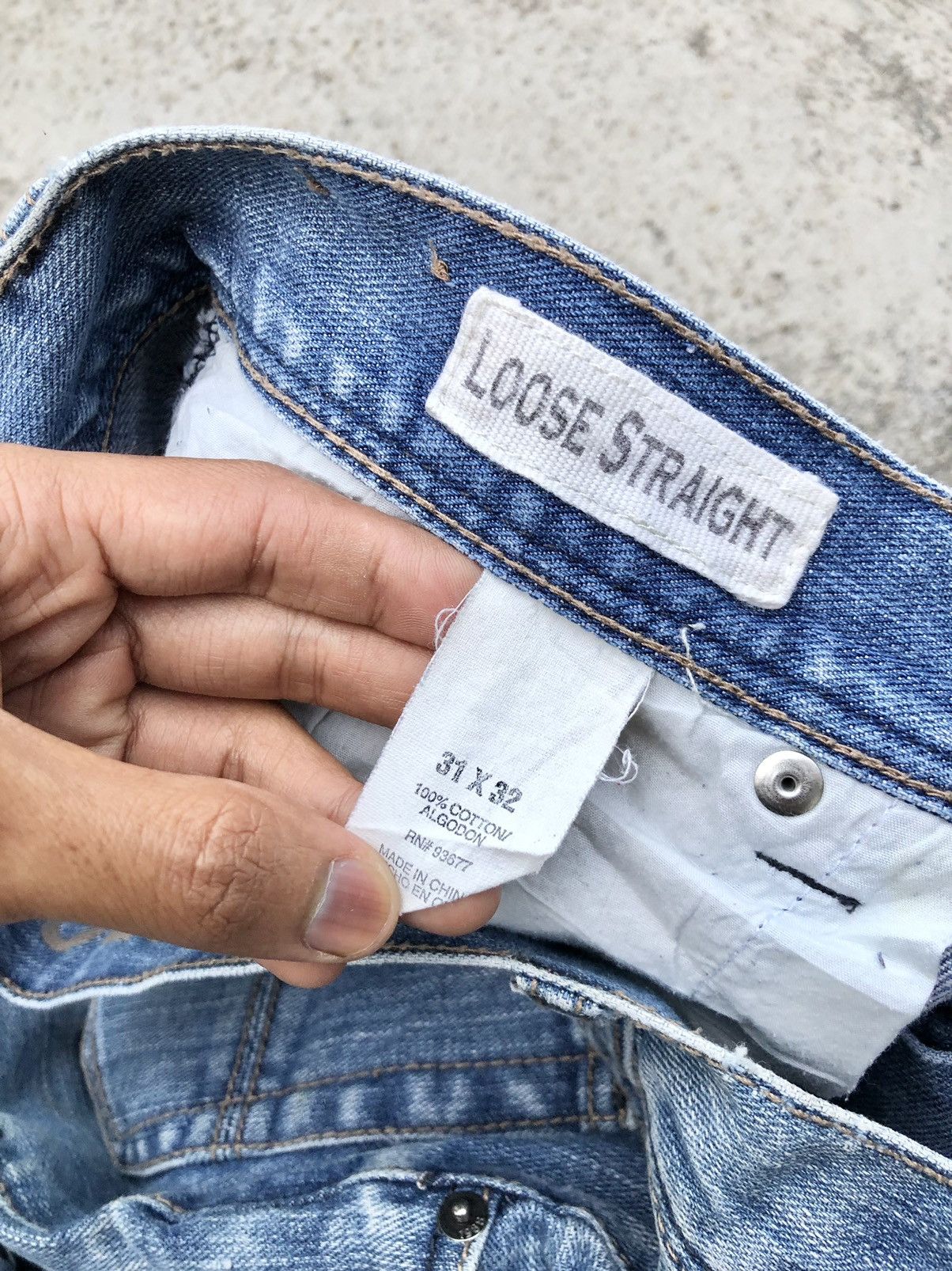 Arizona Jean Co. PATCHES DISTRESSEDLOOSE STRAIGHT DENIM Size US 32 / EU 48 - 5 Thumbnail