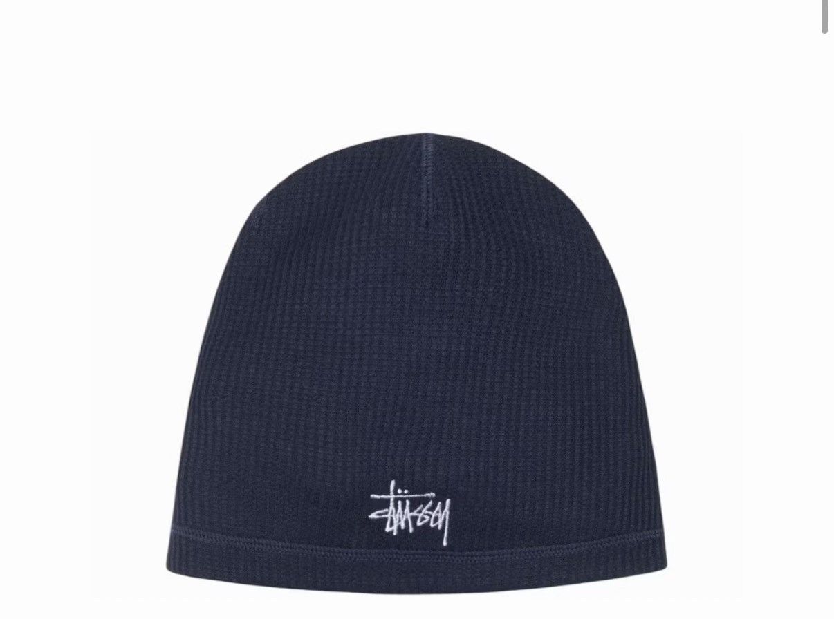 Stussy Stussy Basic Skullcap Beanie - Navy Size ONE SIZE - 1 Preview