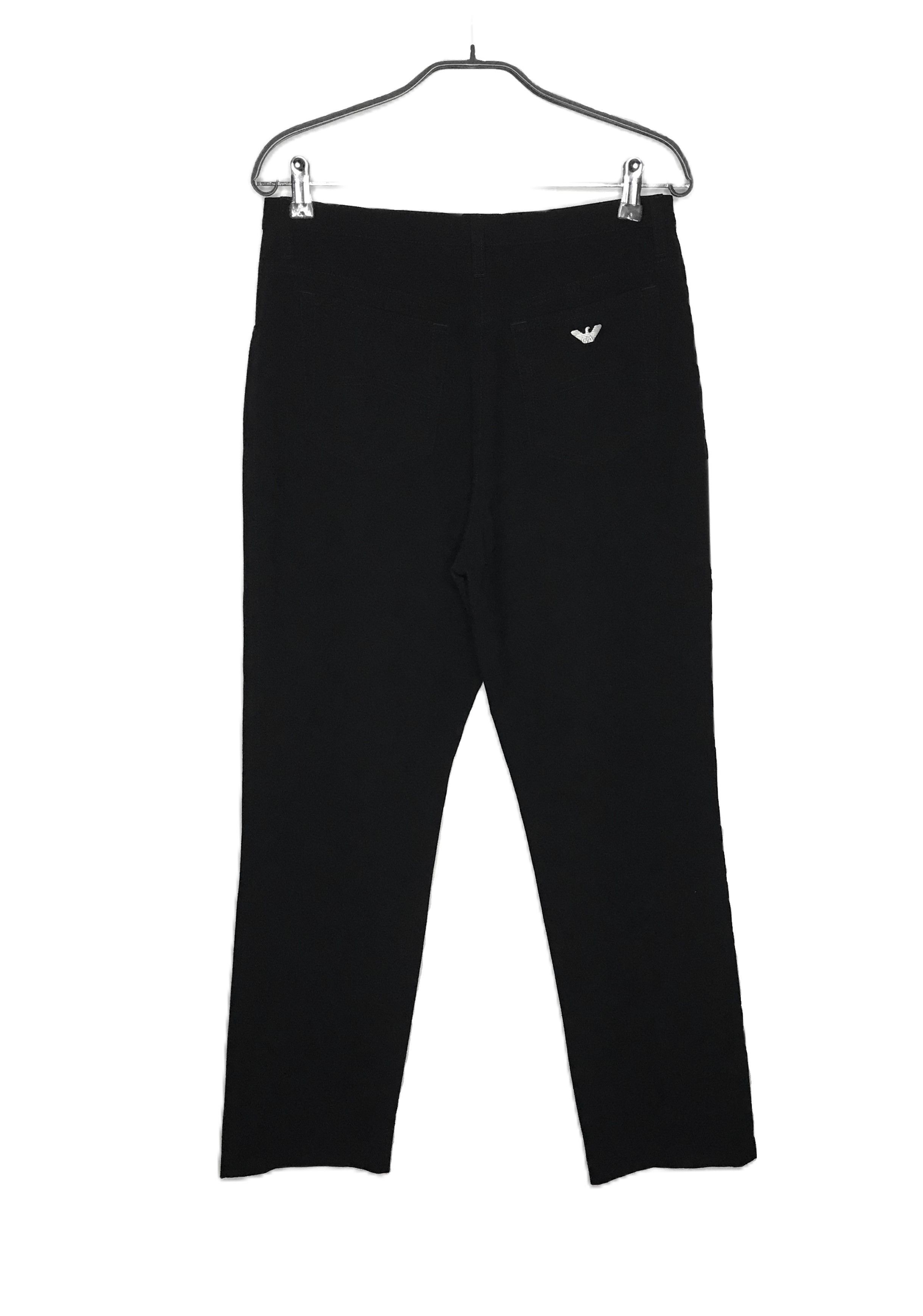 Armani Armani Jeans Trousers Wool Men's Sz 32 Black Size US 32 / EU 48 - 1 Thumbnail
