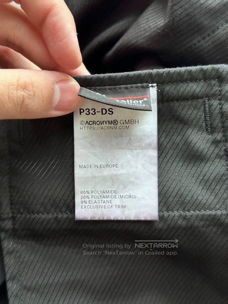 Acronym Acronym size L Black trousers Size US 39 - 4 Thumbnail