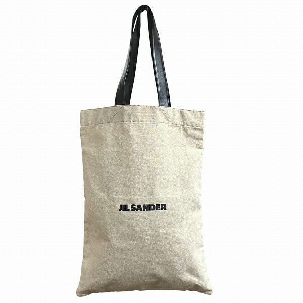 Jil Sander Jil Sander Book Tote Grande Canvas Leather Tote Bag Textile Tote Bag DUTY FREE for USA